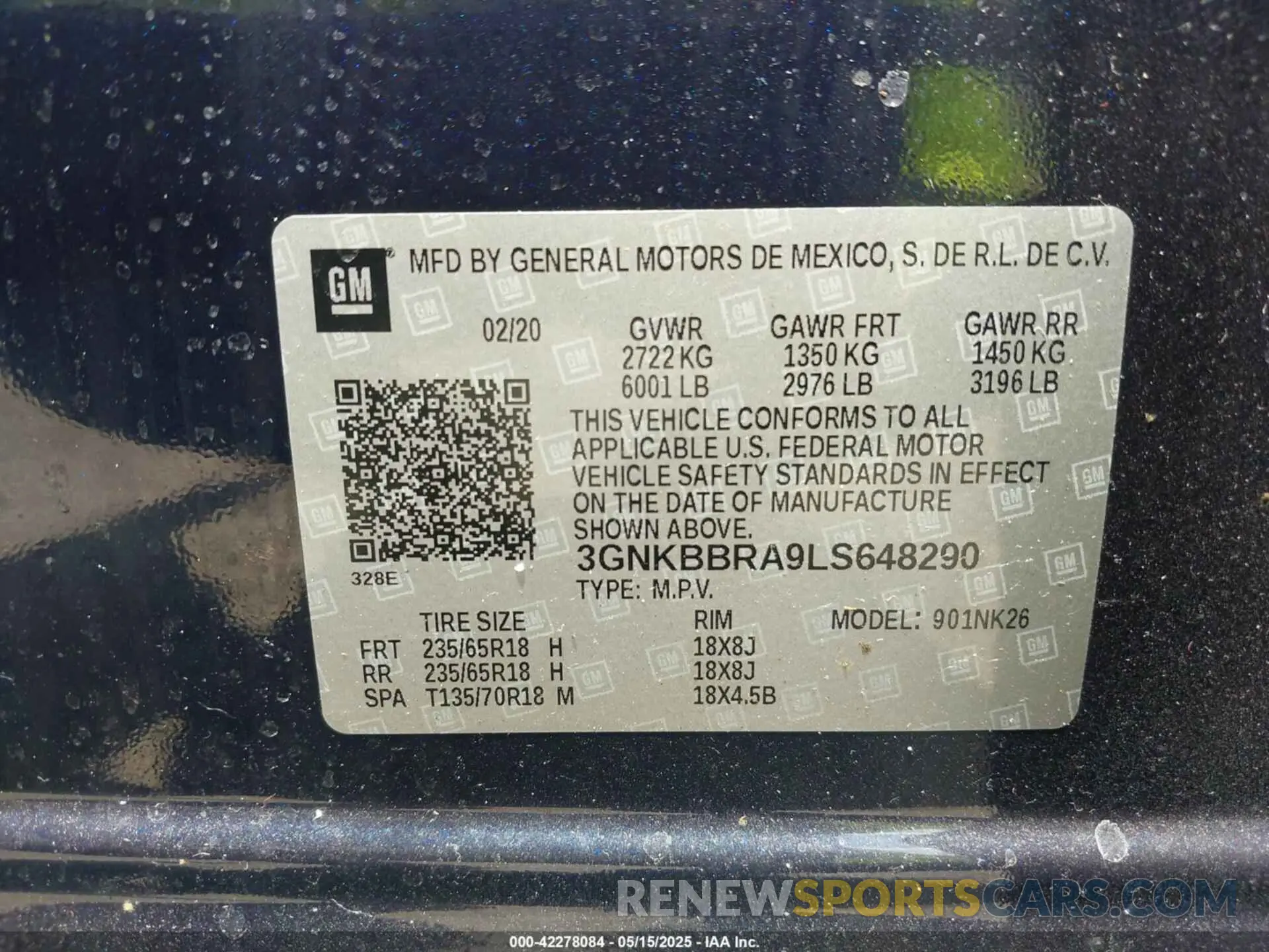 9 Photograph of a damaged car 3GNKBBRA9LS648290 CHEVROLET BLAZER 2020