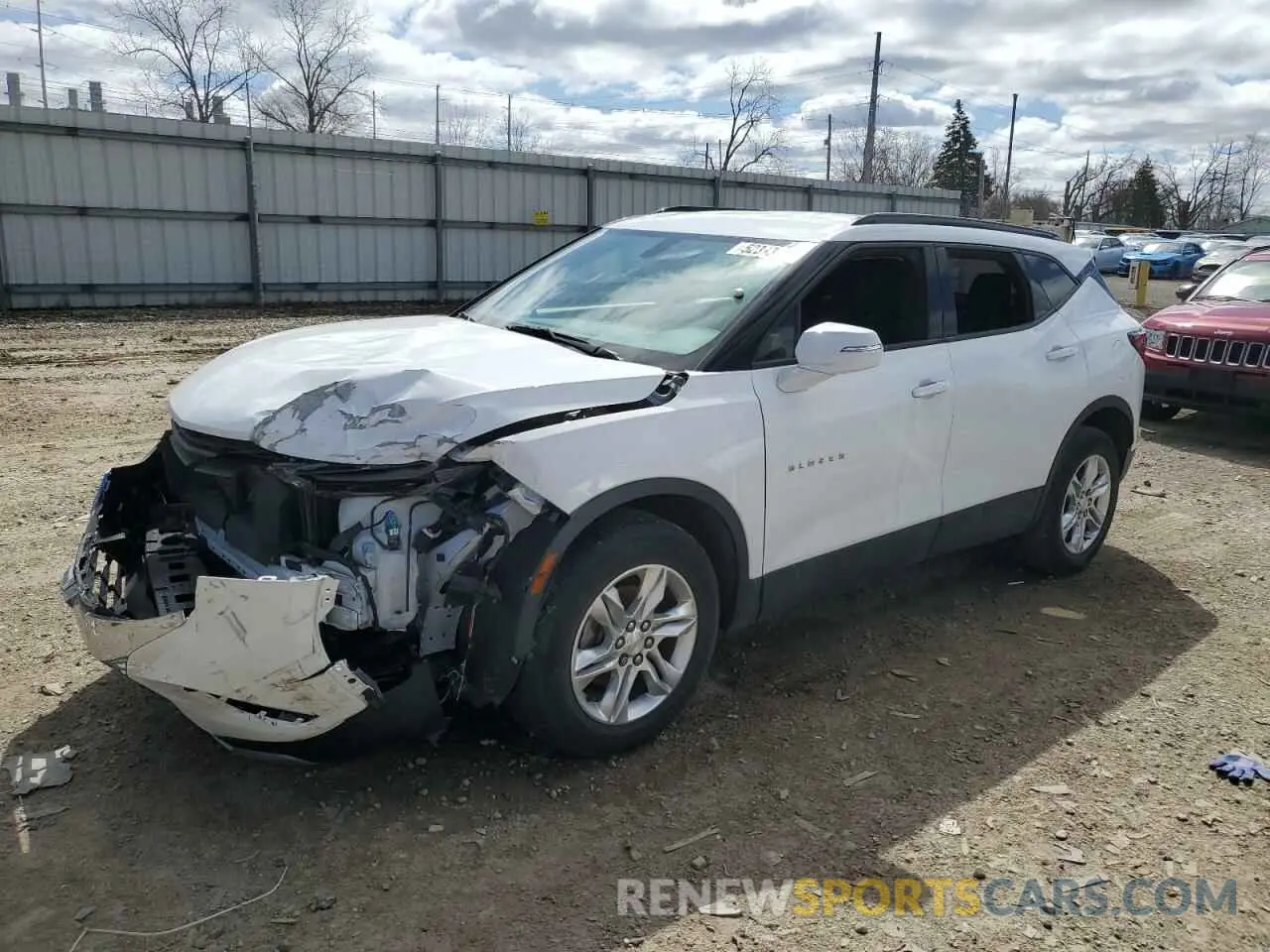 1 Photograph of a damaged car 3GNKBCRS7LS677883 CHEVROLET BLAZER 2020
