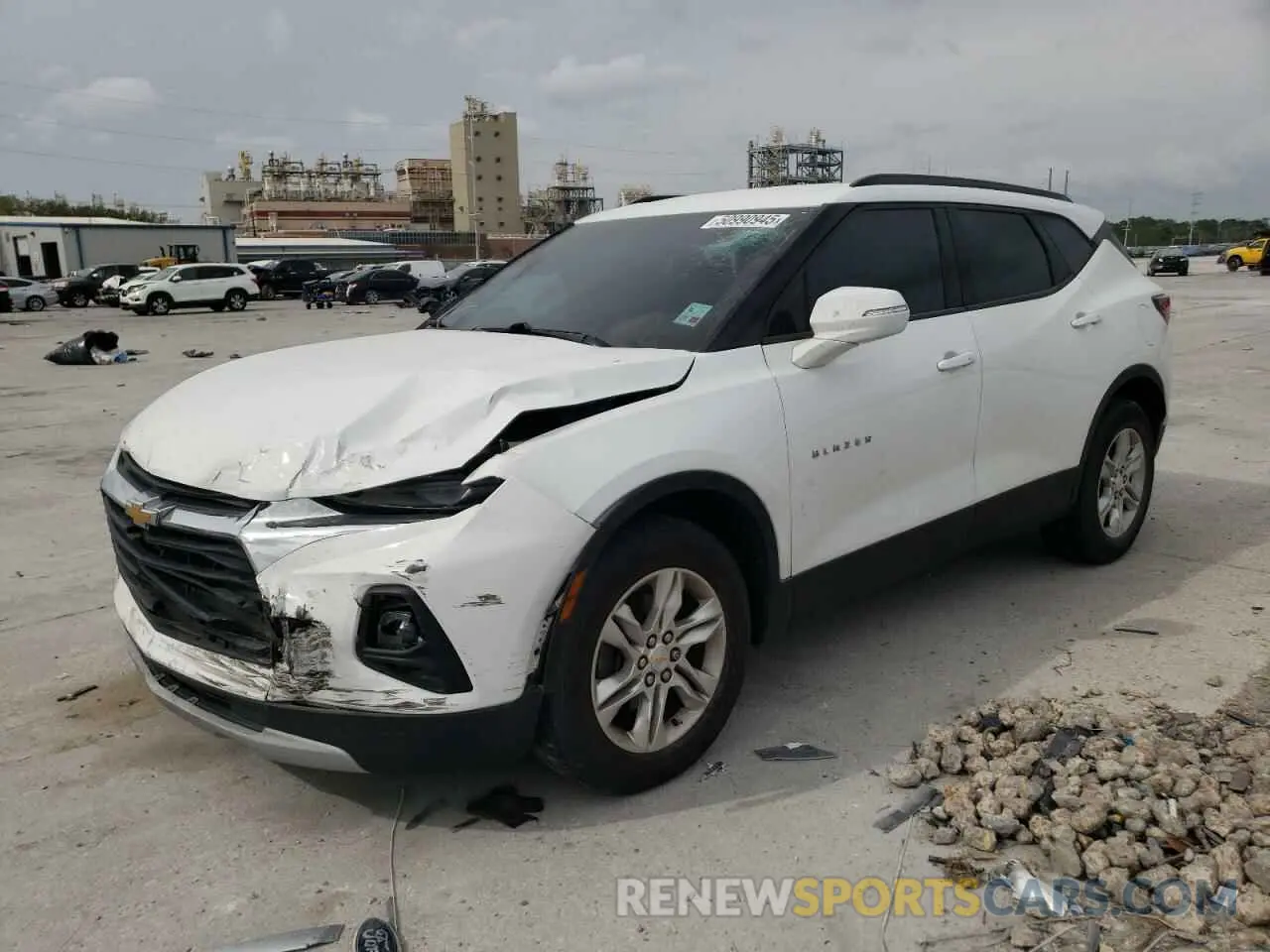1 Photograph of a damaged car 3GNKBCRSXLS550447 CHEVROLET BLAZER 2020