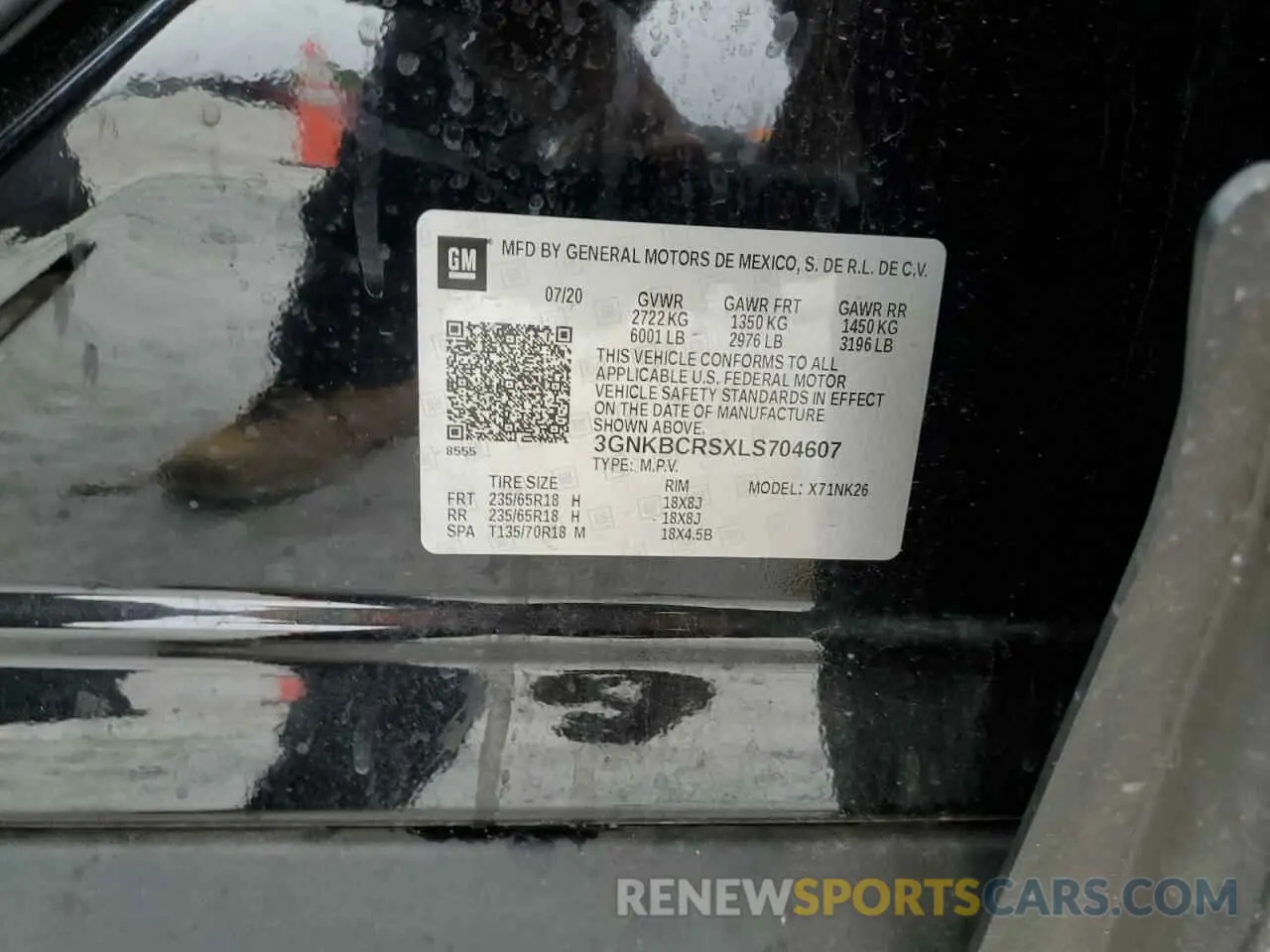 13 Photograph of a damaged car 3GNKBCRSXLS704607 CHEVROLET BLAZER 2020