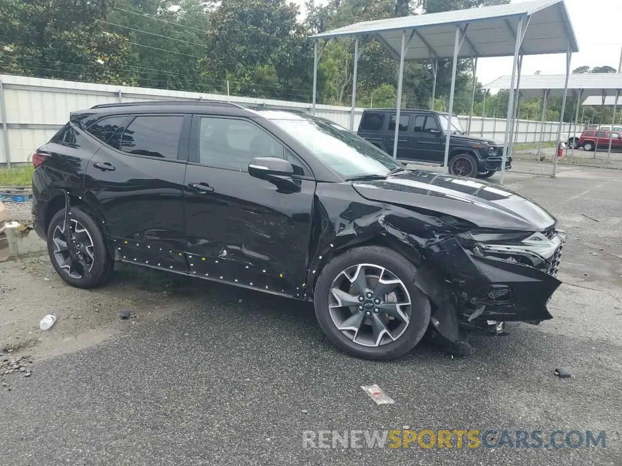 4 Фотография поврежденного автомобиля 3GNKBERS2LS590940 CHEVROLET BLAZER 2020