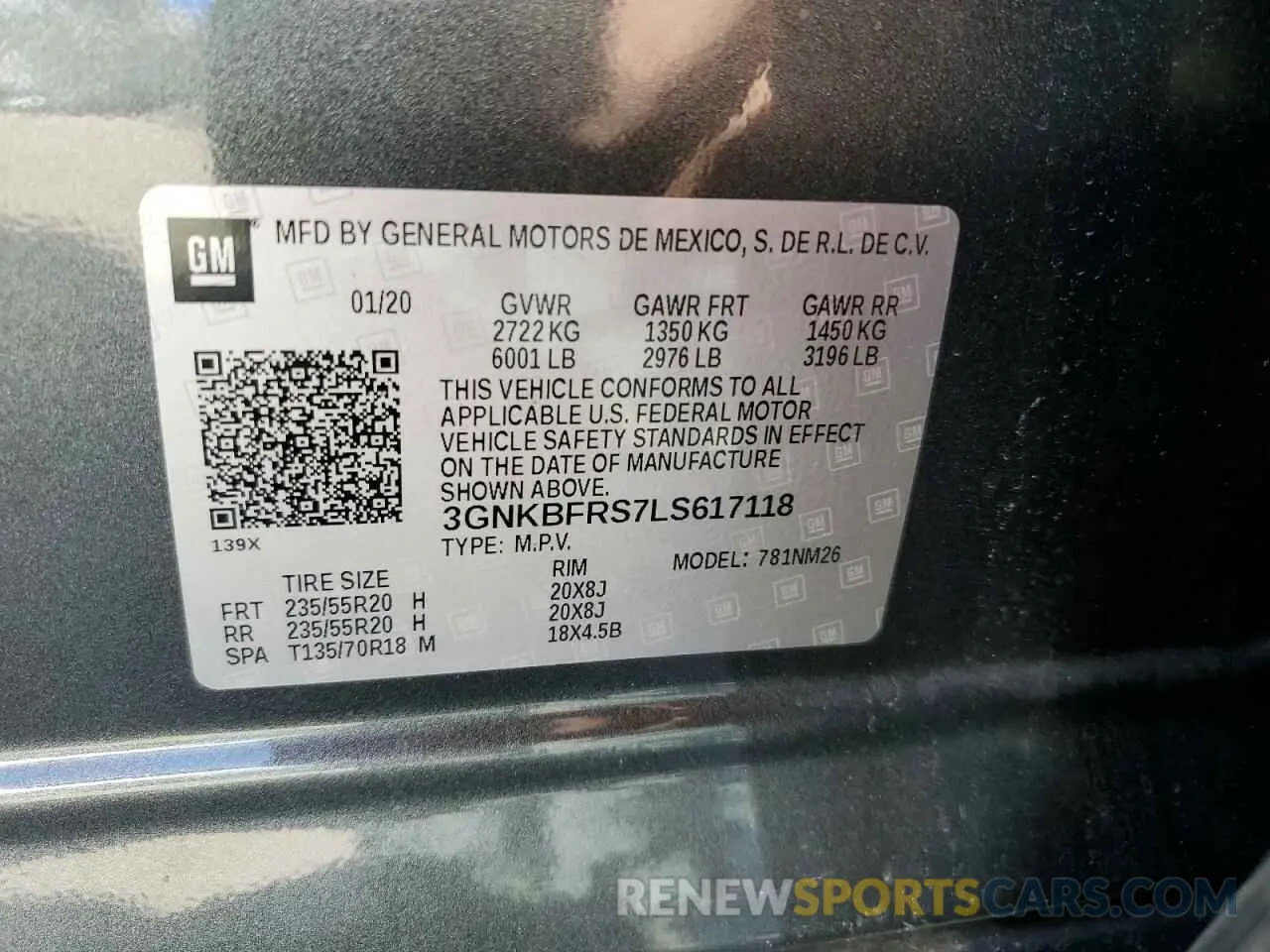 15 Фотография поврежденного автомобиля 3GNKBFRS7LS617118 CHEVROLET BLAZER 2020