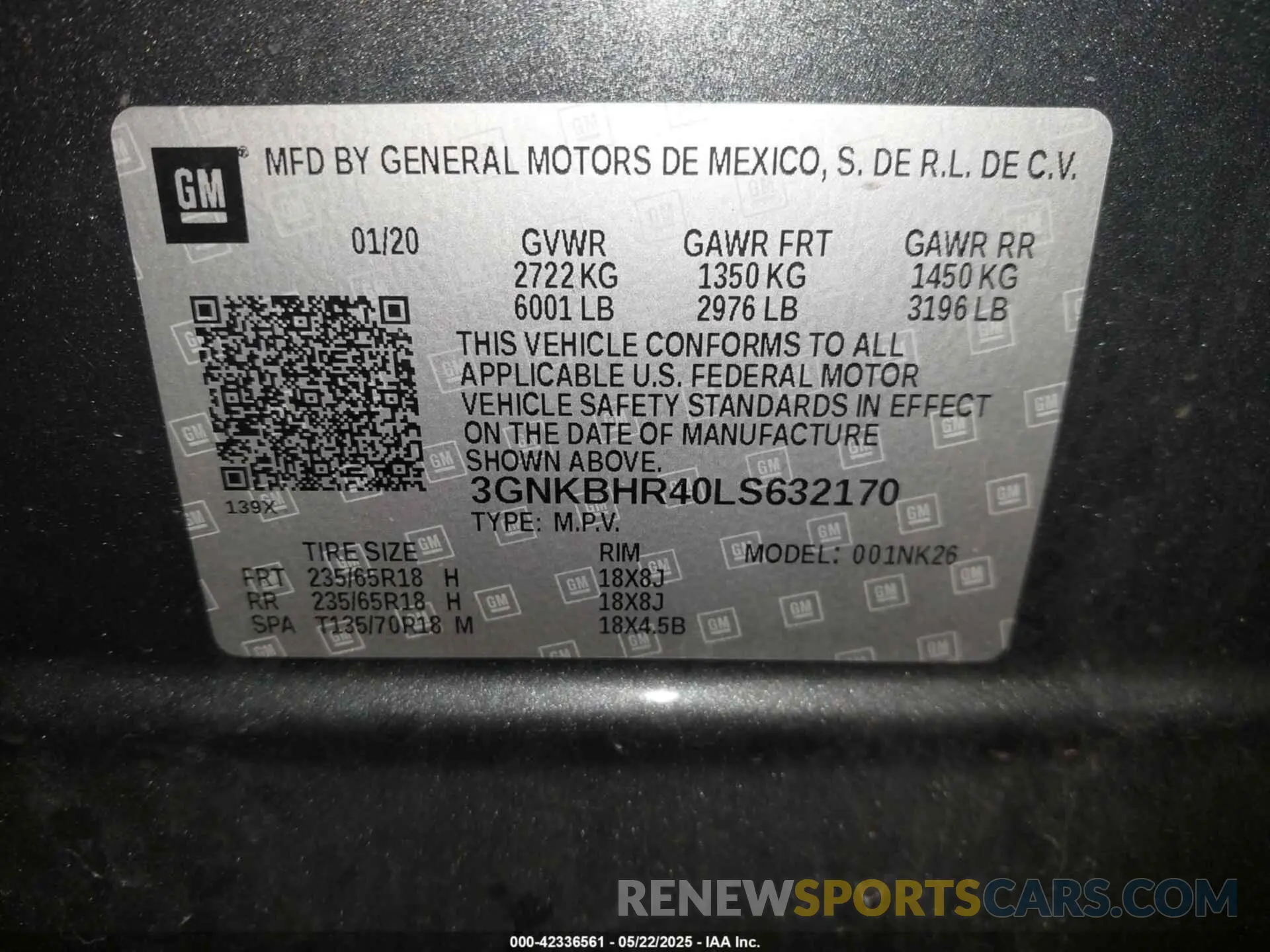 9 Фотография поврежденного автомобиля 3GNKBHR40LS632170 CHEVROLET BLAZER 2020