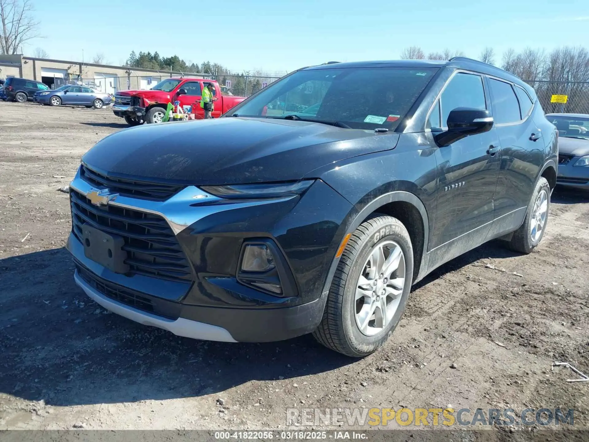 2 Photograph of a damaged car 3GNKBHR45LS722561 CHEVROLET BLAZER 2020