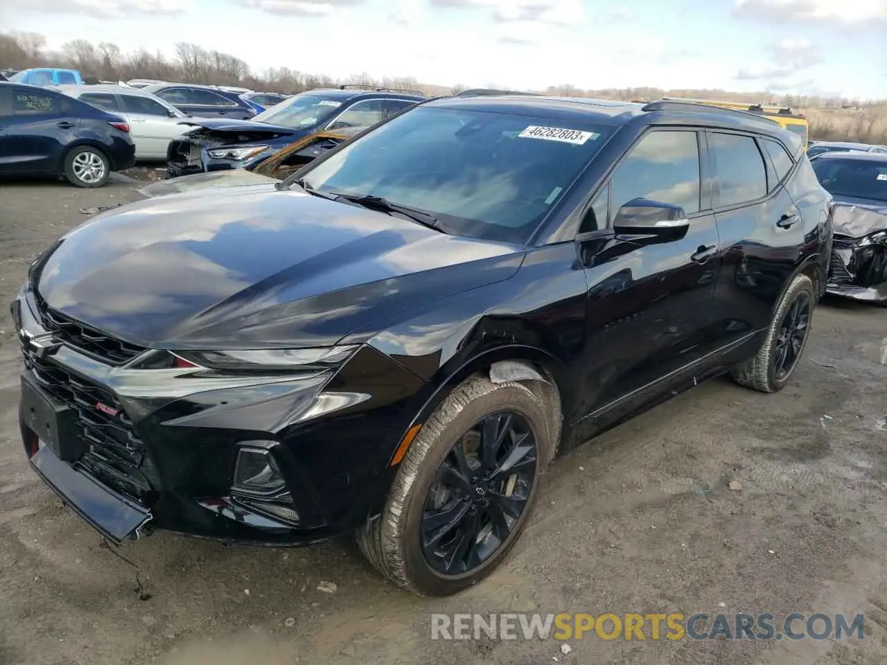 1 Photograph of a damaged car 3GNKBKRS5LS539608 CHEVROLET BLAZER 2020