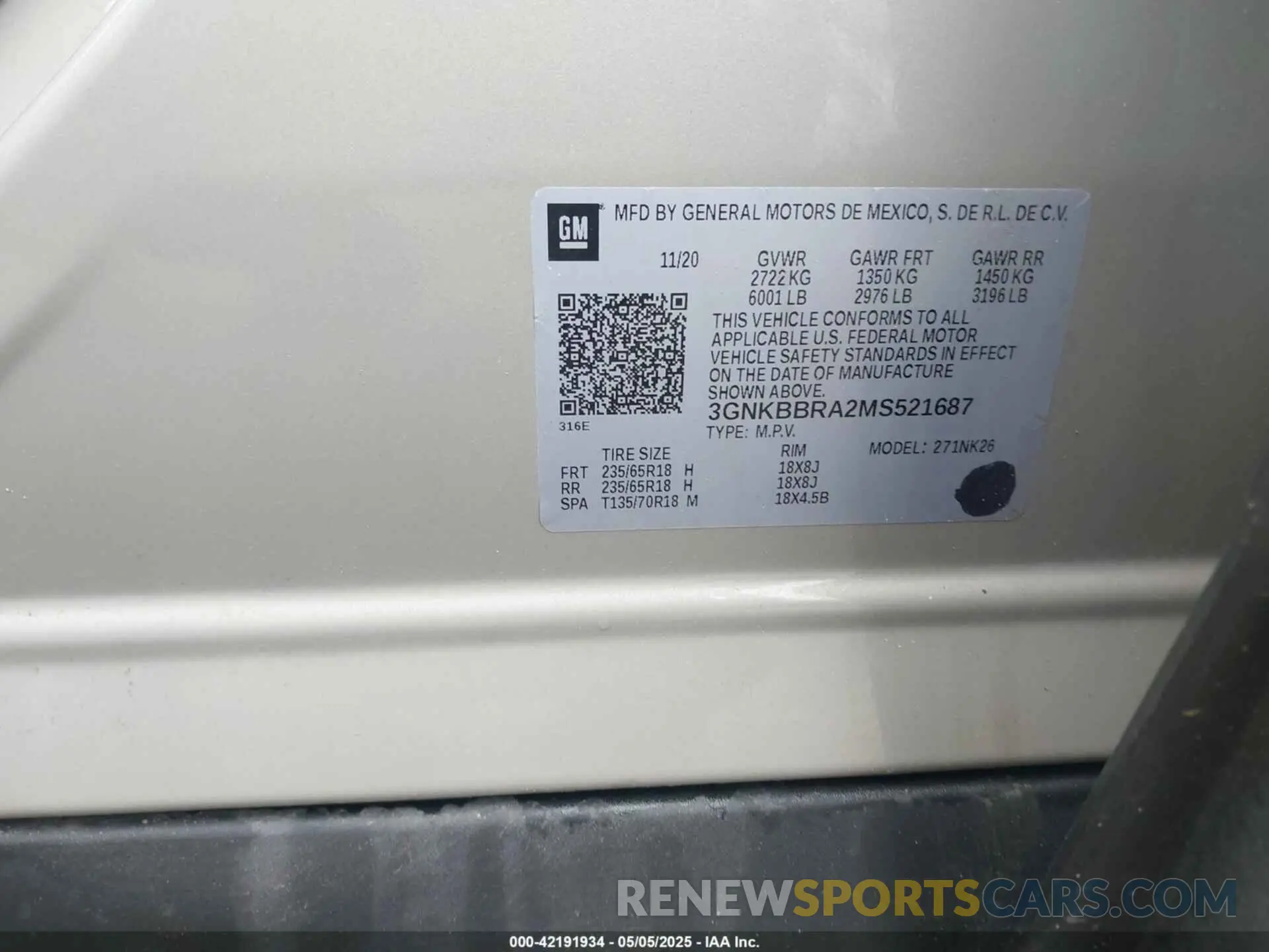 9 Photograph of a damaged car 3GNKBBRA2MS521687 CHEVROLET BLAZER 2021