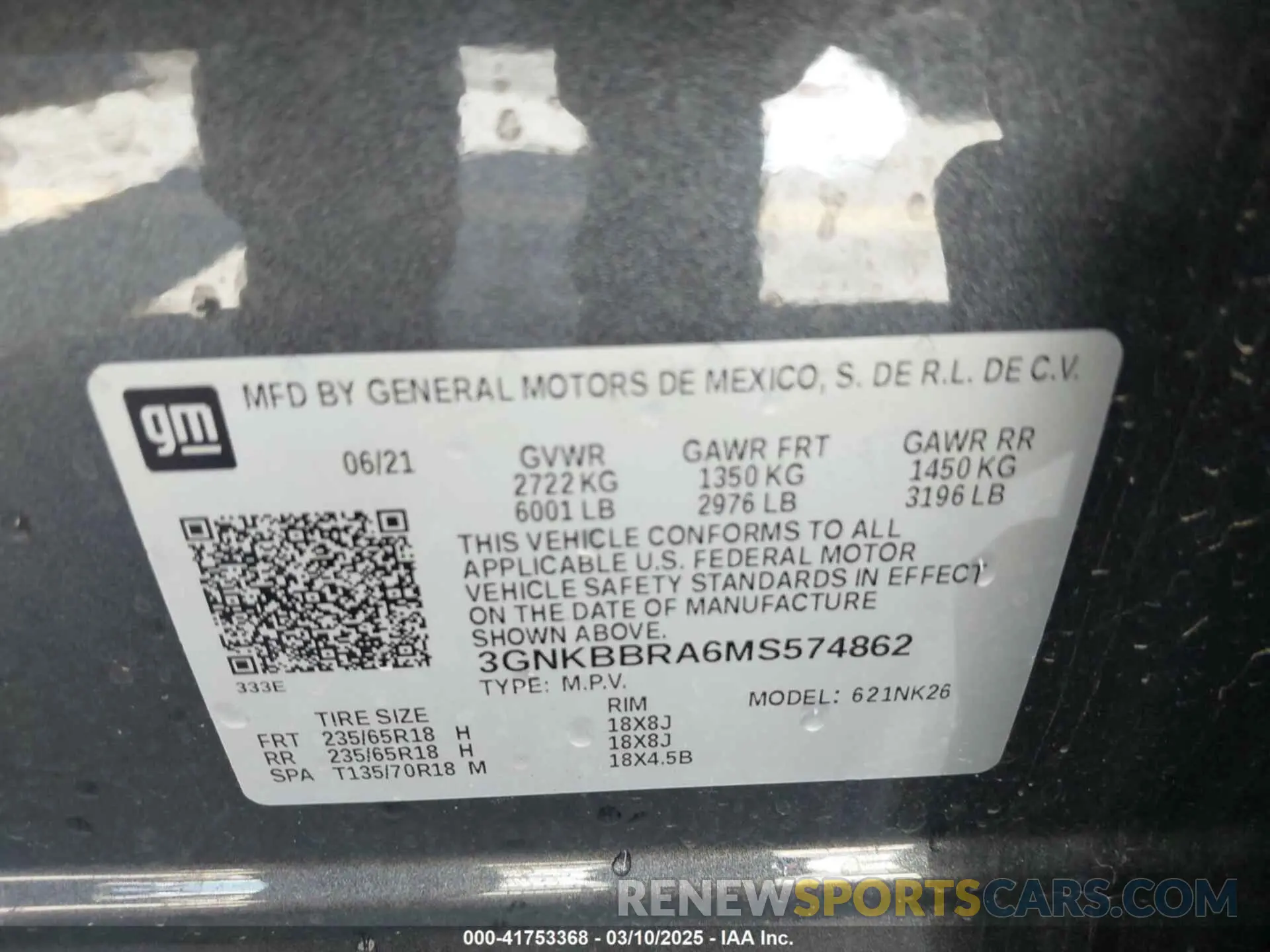 9 Photograph of a damaged car 3GNKBBRA6MS574862 CHEVROLET BLAZER 2021