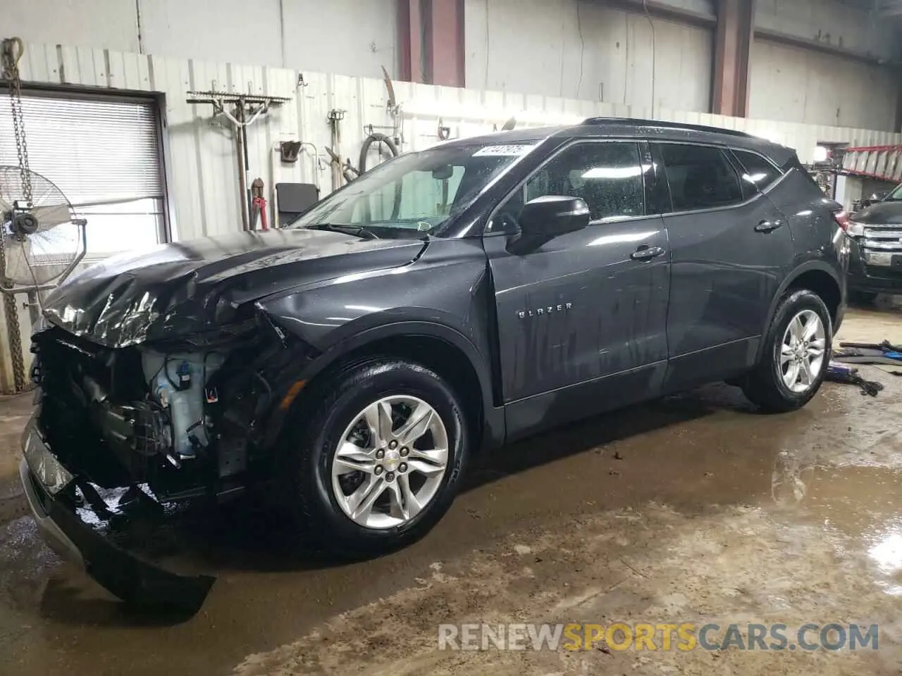 1 Photograph of a damaged car 3GNKBBRAXMS512008 CHEVROLET BLAZER 2021