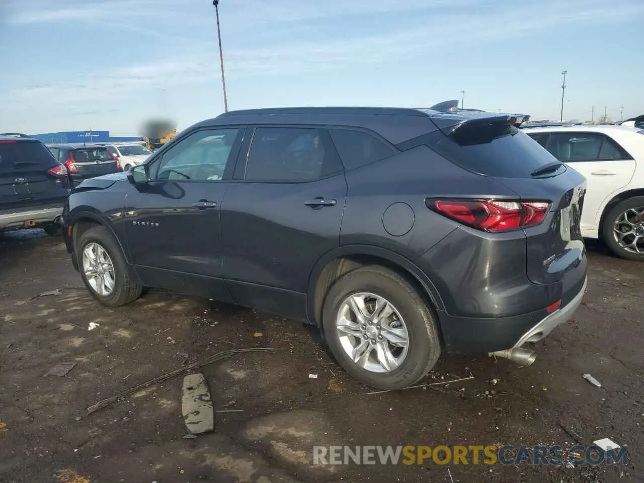 2 Photograph of a damaged car 3GNKBCR40MS545826 CHEVROLET BLAZER 2021