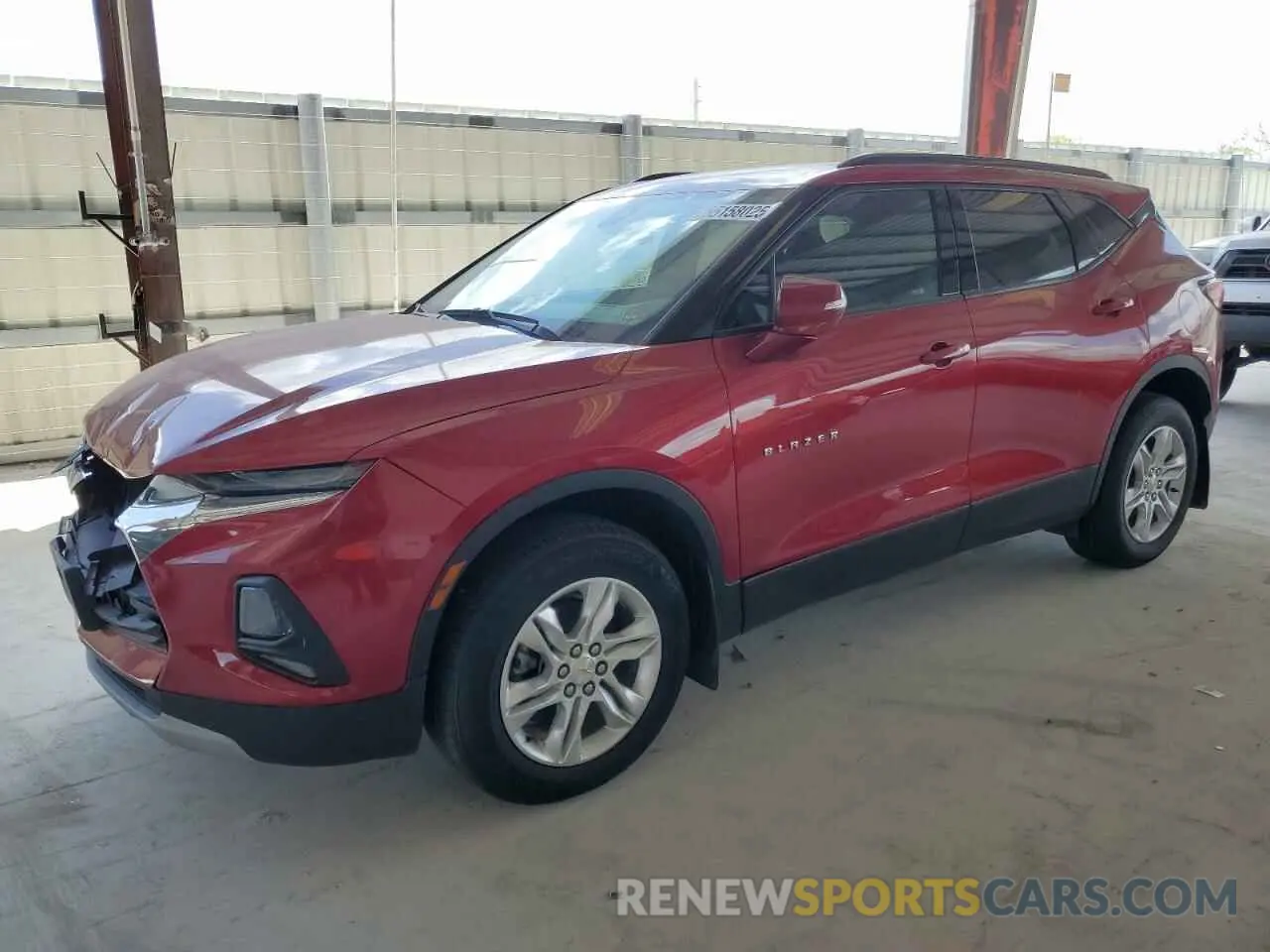 1 Photograph of a damaged car 3GNKBCR41MS586482 CHEVROLET BLAZER 2021