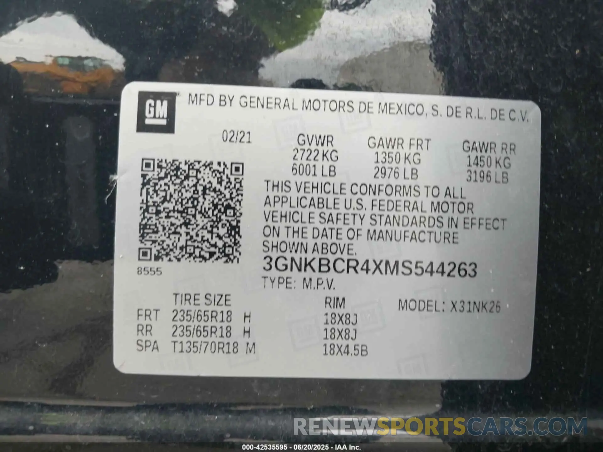 9 Photograph of a damaged car 3GNKBCR4XMS544263 CHEVROLET BLAZER 2021