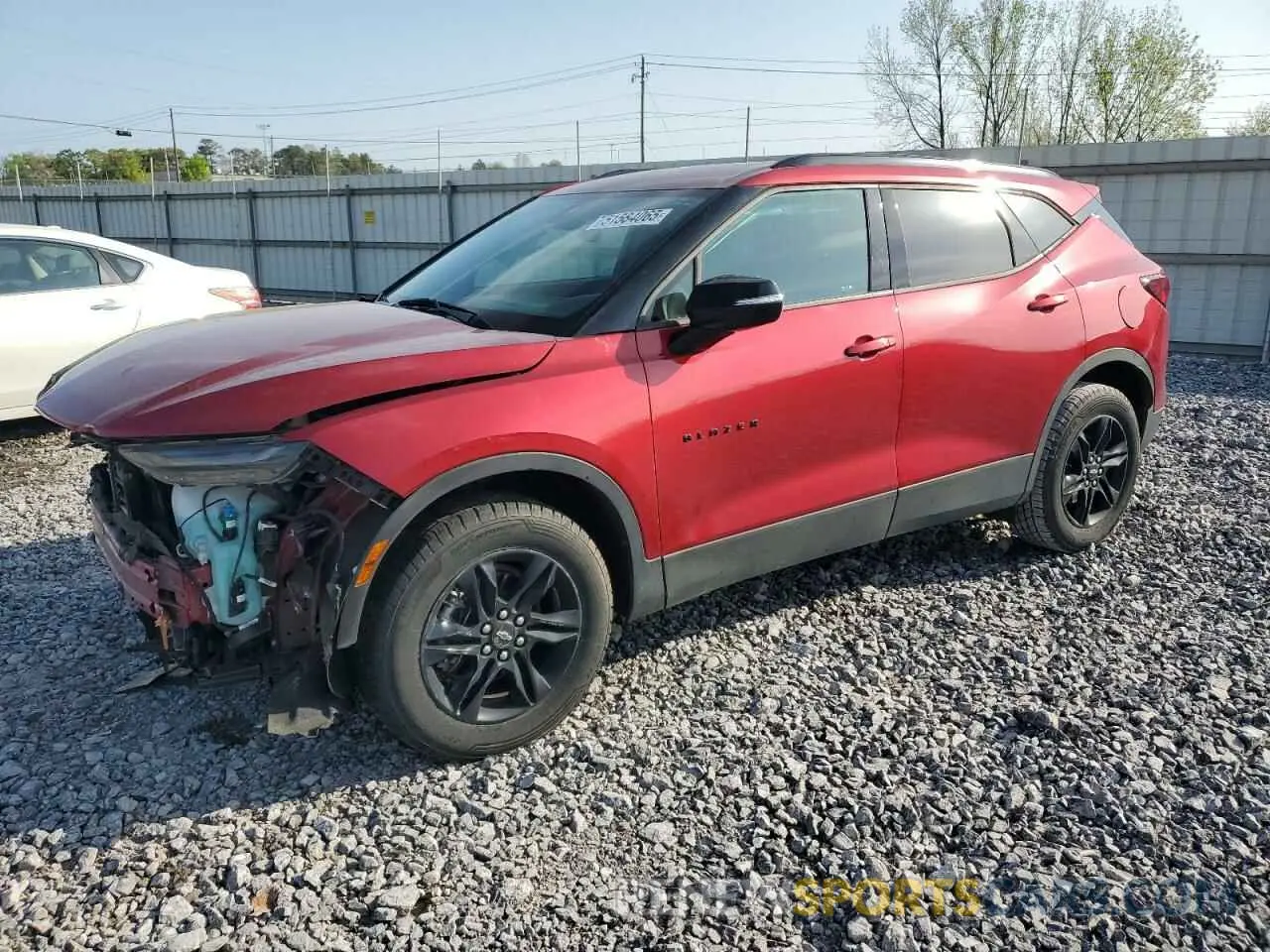1 Photograph of a damaged car 3GNKBCRS1MS527396 CHEVROLET BLAZER 2021