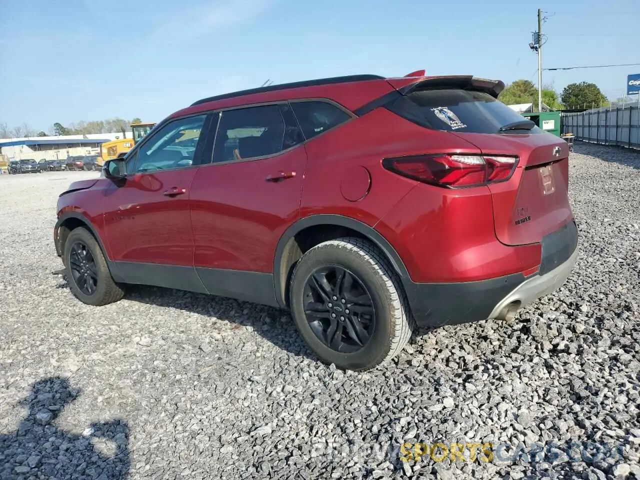 2 Photograph of a damaged car 3GNKBCRS1MS527396 CHEVROLET BLAZER 2021