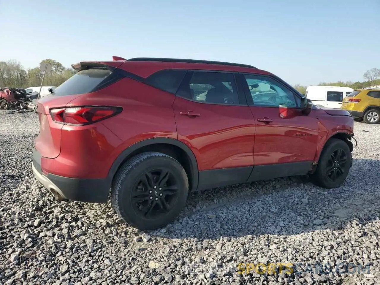 3 Photograph of a damaged car 3GNKBCRS1MS527396 CHEVROLET BLAZER 2021