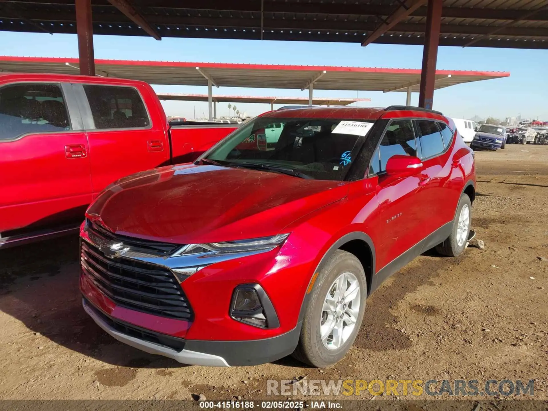 2 Photograph of a damaged car 3GNKBCRS1MS567431 CHEVROLET BLAZER 2021