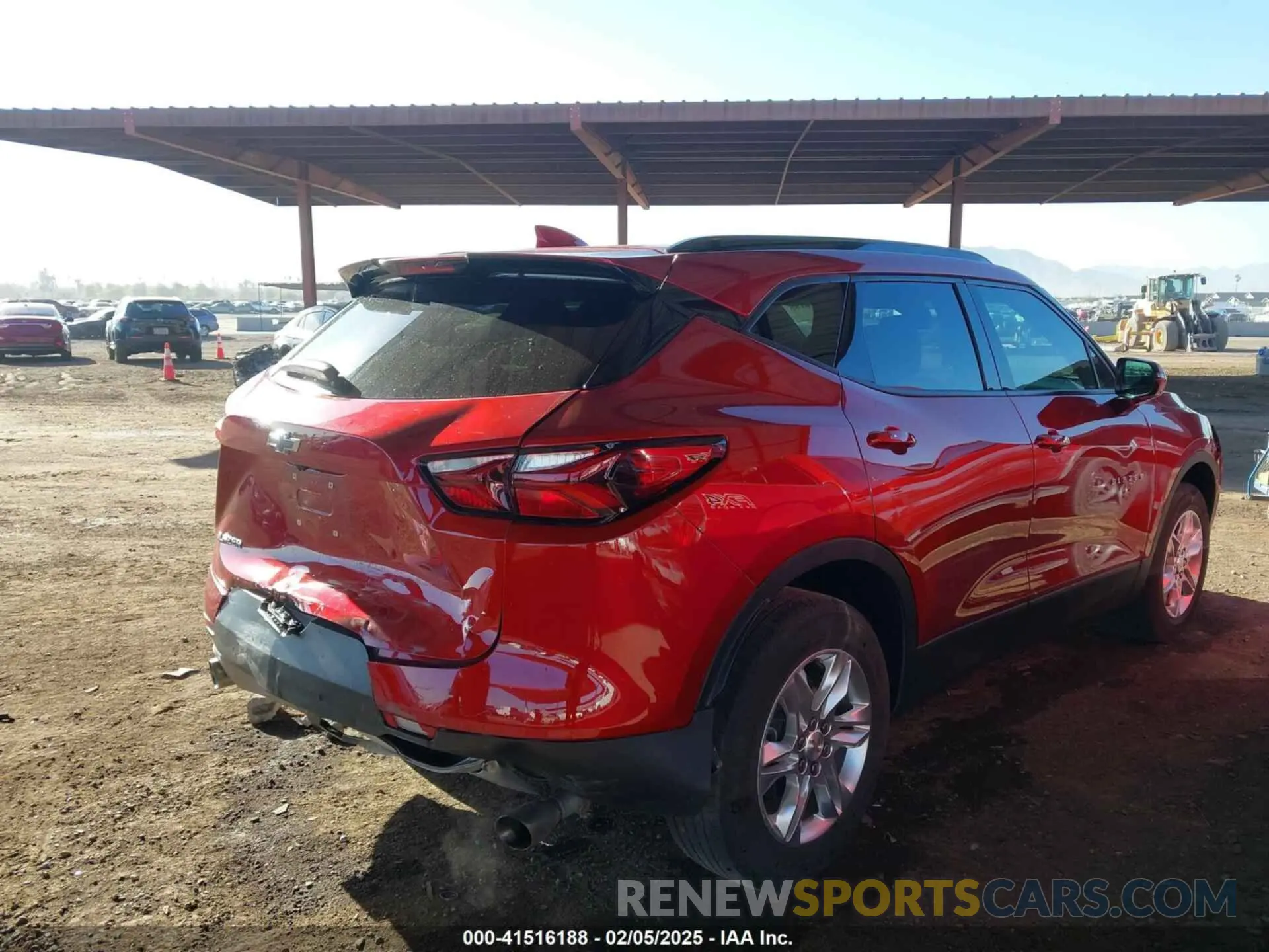 4 Photograph of a damaged car 3GNKBCRS1MS567431 CHEVROLET BLAZER 2021