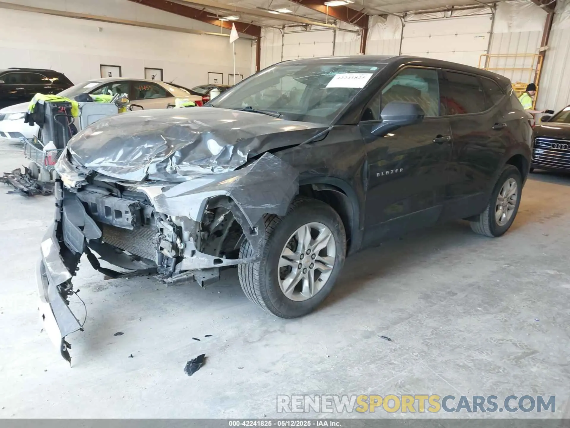 2 Photograph of a damaged car 3GNKBCRS1MS580406 CHEVROLET BLAZER 2021