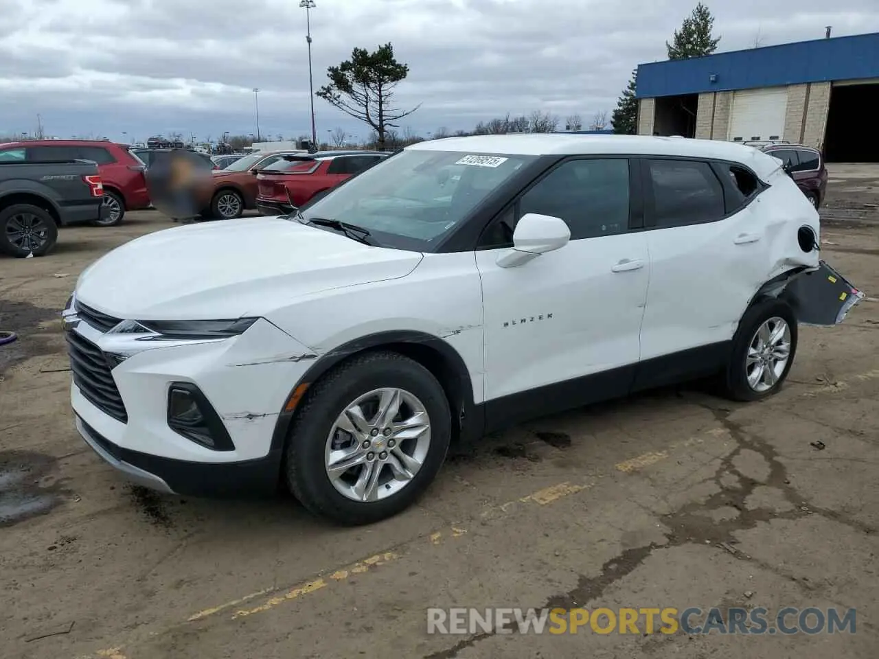 1 Photograph of a damaged car 3GNKBCRS2MS566093 CHEVROLET BLAZER 2021