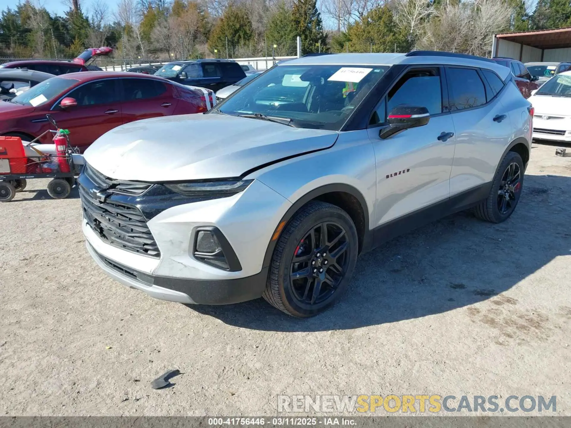 2 Photograph of a damaged car 3GNKBCRS3MS528825 CHEVROLET BLAZER 2021