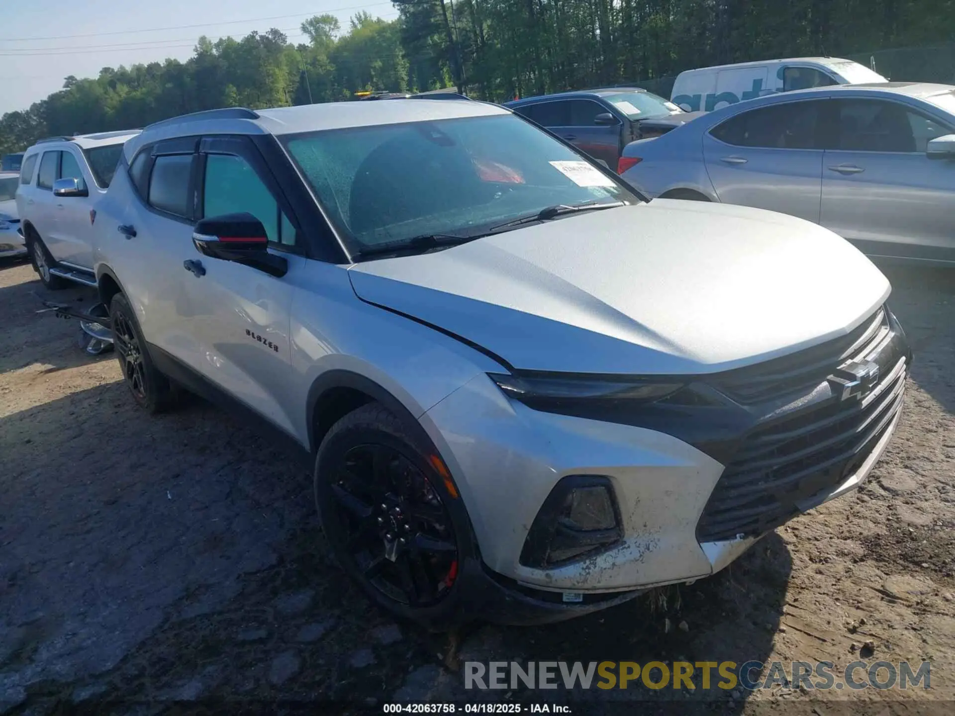 1 Photograph of a damaged car 3GNKBCRS3MS583534 CHEVROLET BLAZER 2021