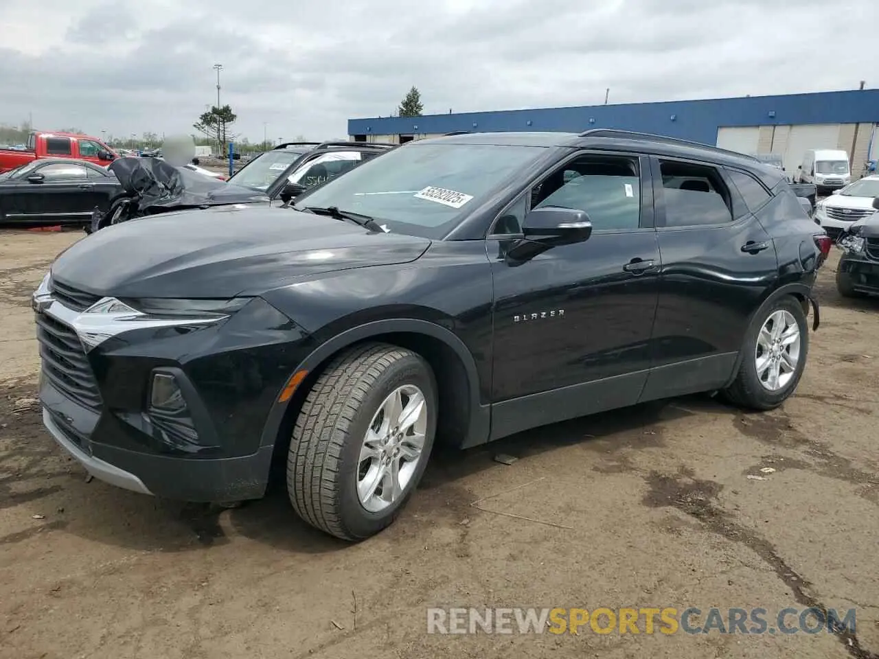 1 Photograph of a damaged car 3GNKBCRS4MS513704 CHEVROLET BLAZER 2021