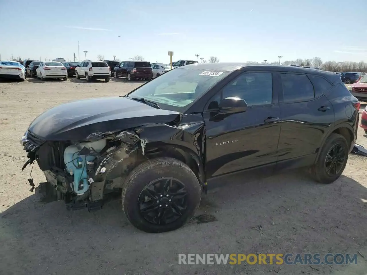 1 Photograph of a damaged car 3GNKBCRS4MS571280 CHEVROLET BLAZER 2021