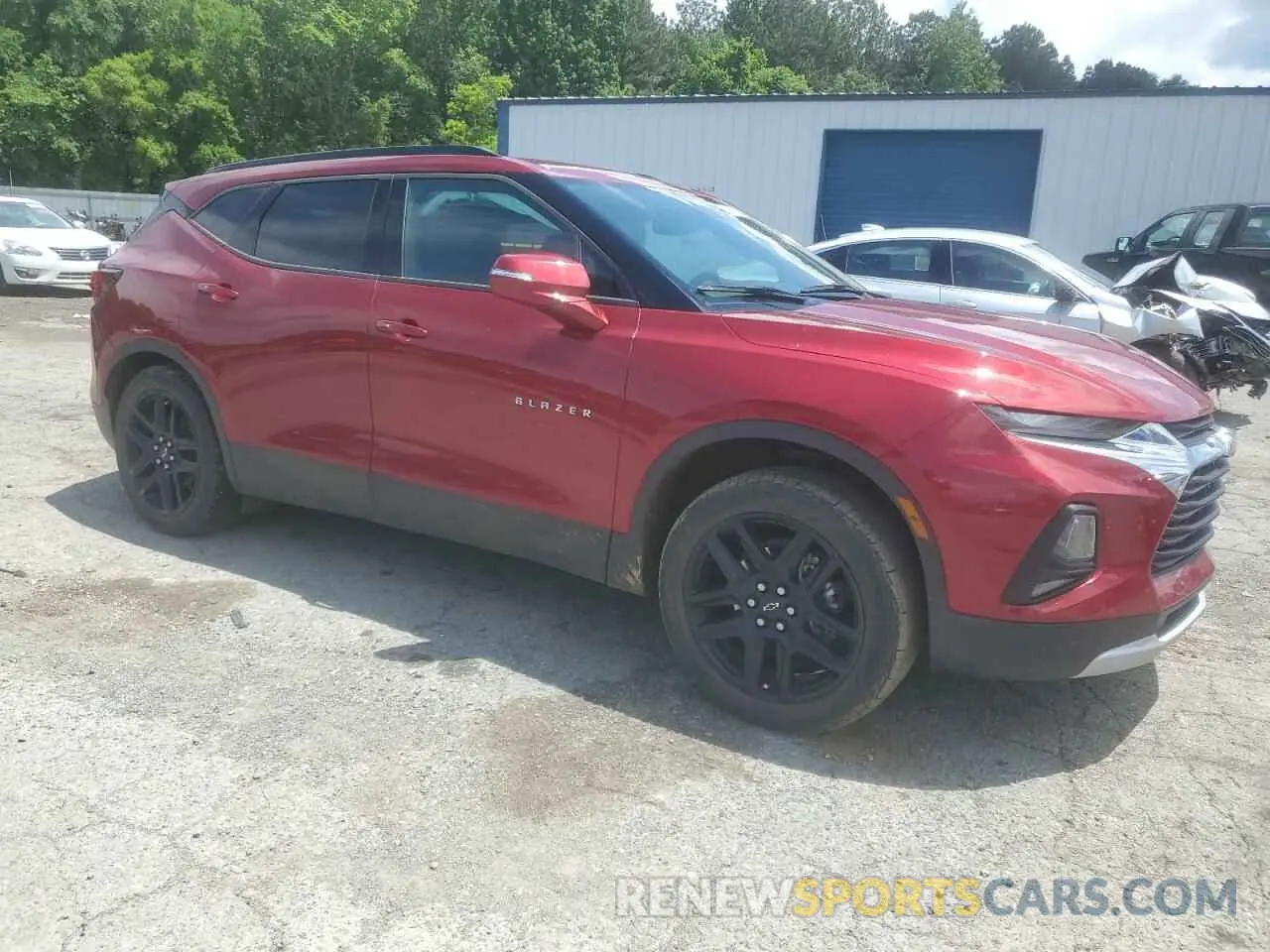4 Photograph of a damaged car 3GNKBCRS5MS522654 CHEVROLET BLAZER 2021