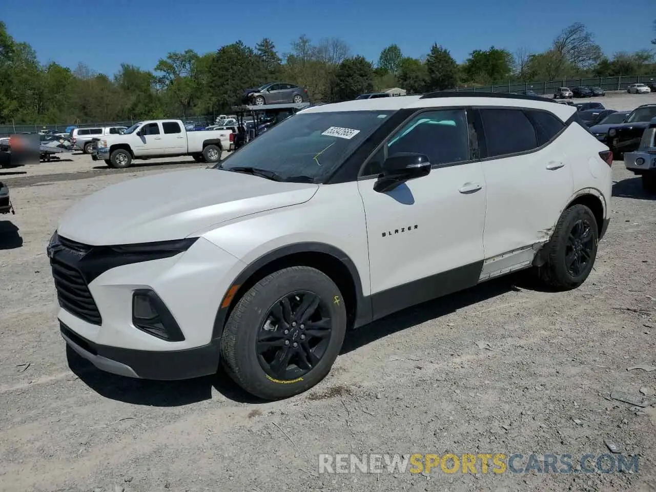 1 Фотография поврежденного автомобиля 3GNKBCRS6MS527409 CHEVROLET BLAZER 2021