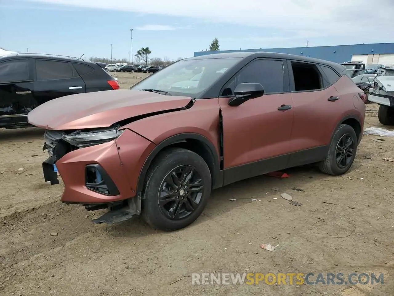 1 Фотография поврежденного автомобиля 3GNKBCRS6MS570213 CHEVROLET BLAZER 2021