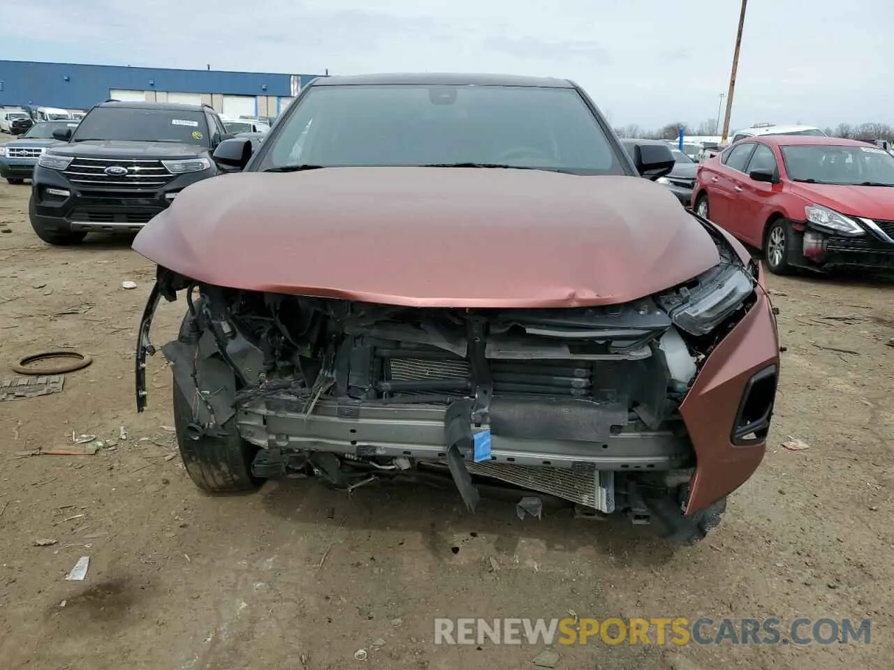 5 Фотография поврежденного автомобиля 3GNKBCRS6MS570213 CHEVROLET BLAZER 2021