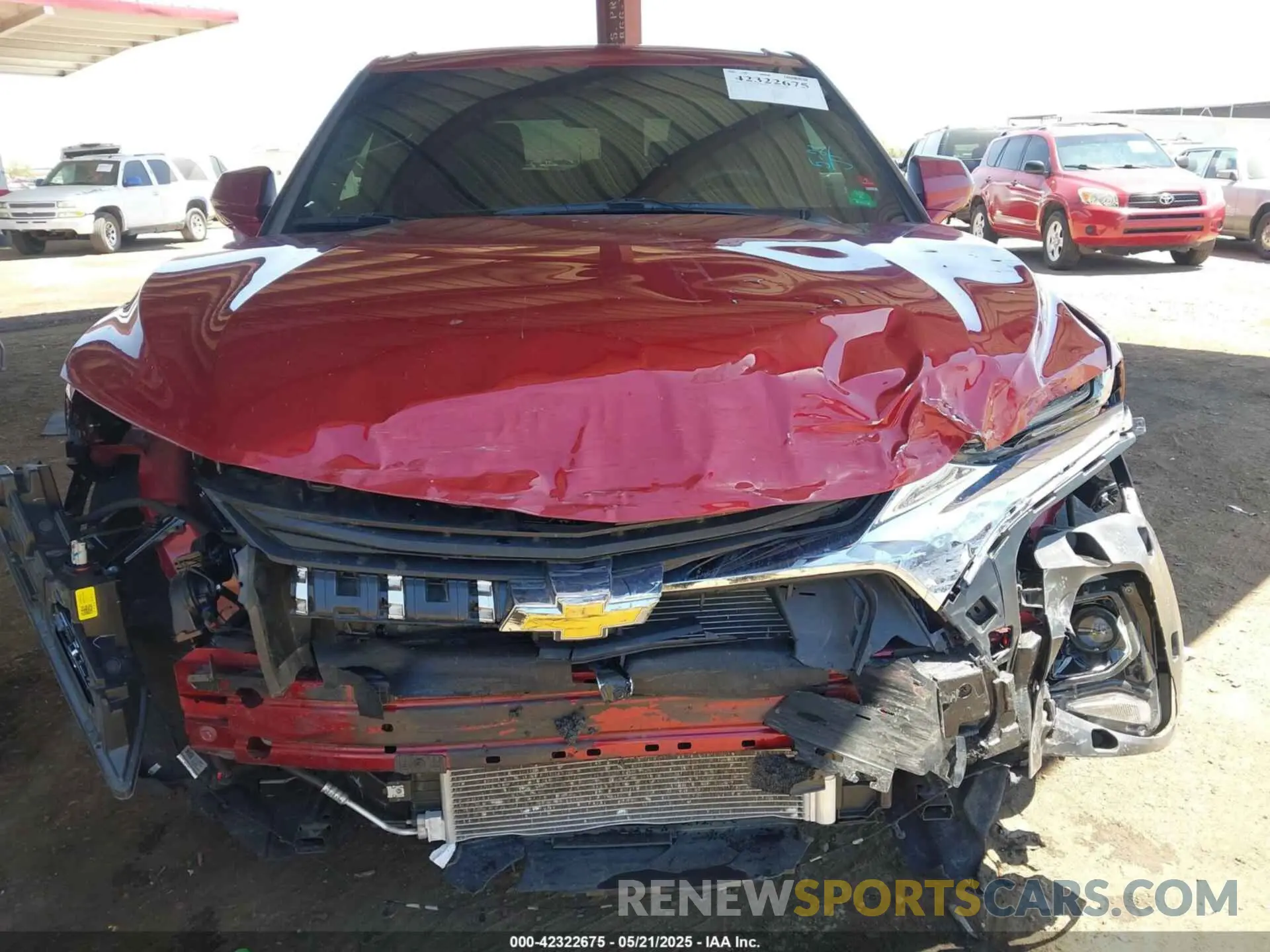 6 Фотография поврежденного автомобиля 3GNKBCRSXMS575608 CHEVROLET BLAZER 2021