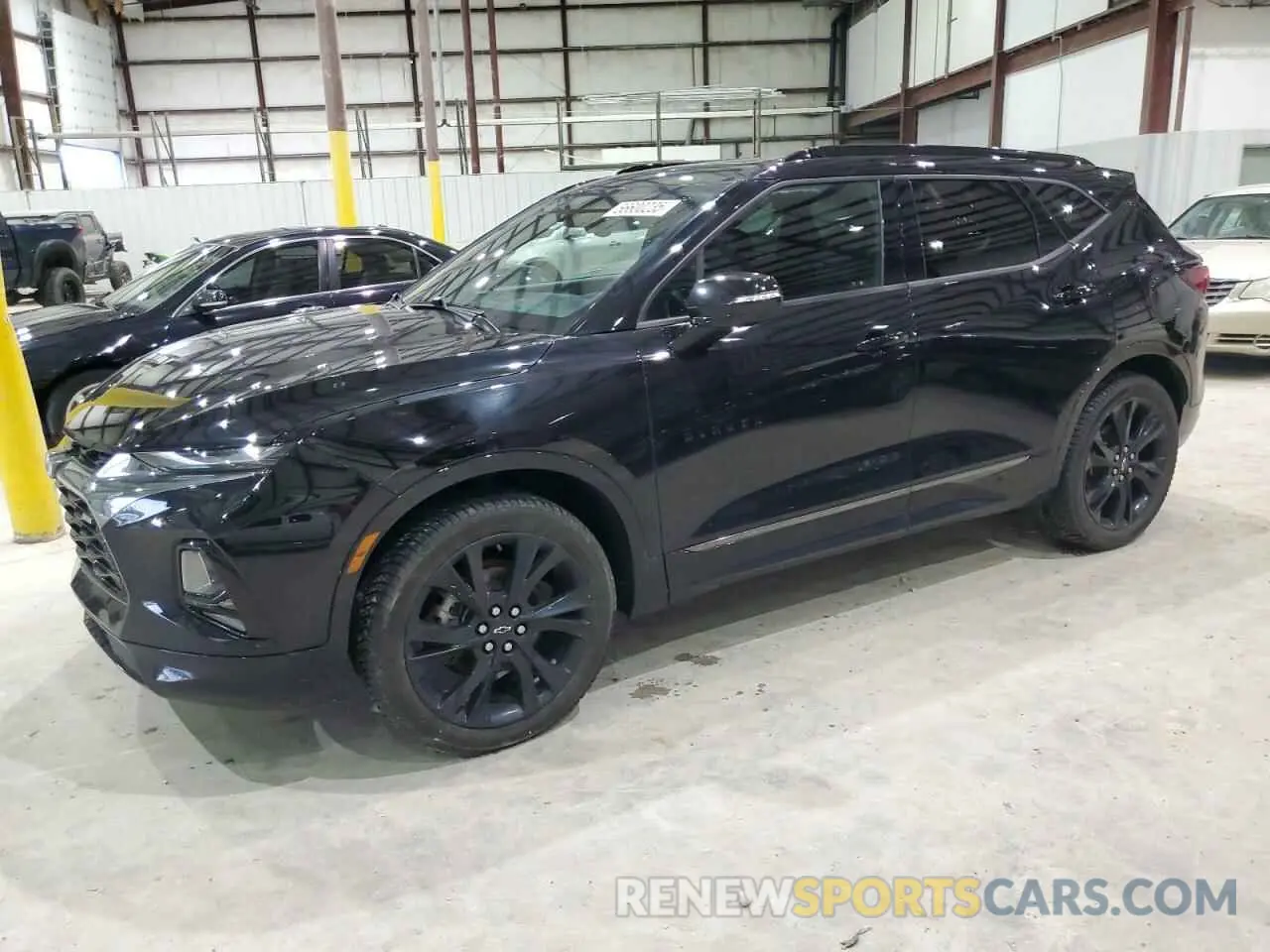 1 Photograph of a damaged car 3GNKBERS4MS530627 CHEVROLET BLAZER 2021