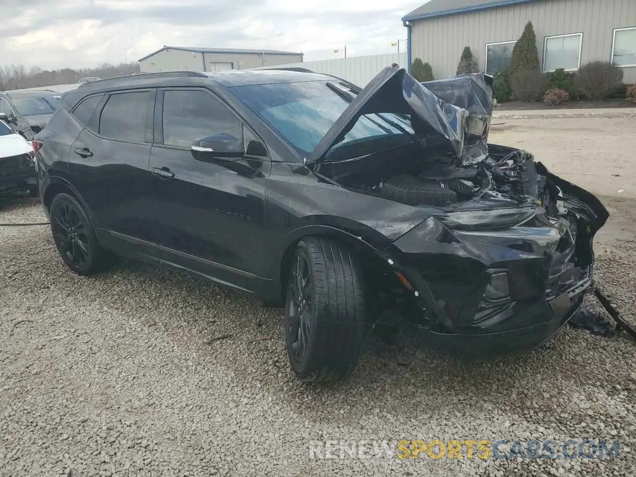 4 Фотография поврежденного автомобиля 3GNKBERS5MS528692 CHEVROLET BLAZER 2021