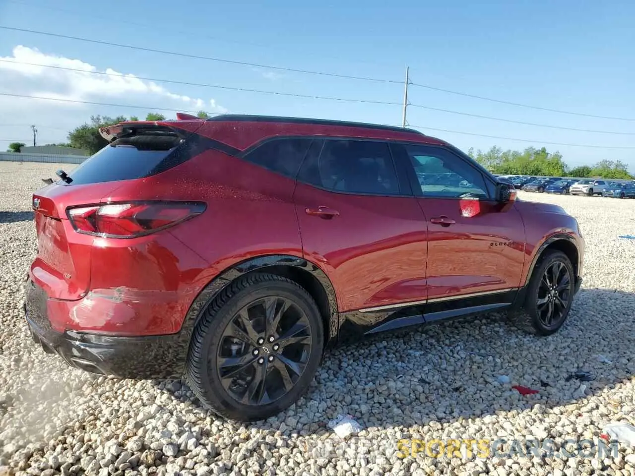 3 Photograph of a damaged car 3GNKBERSXMS521902 CHEVROLET BLAZER 2021