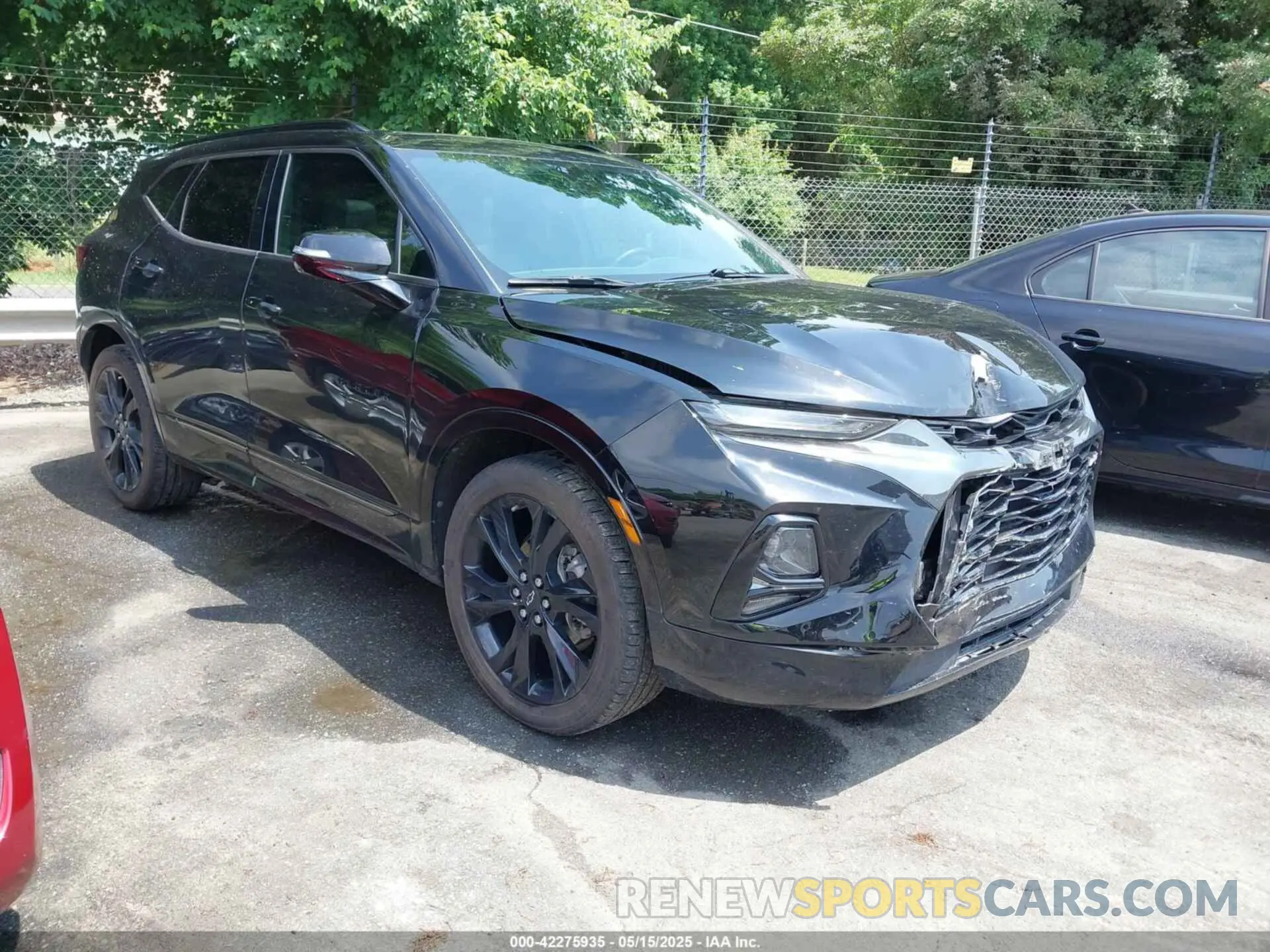 1 Фотография поврежденного автомобиля 3GNKBERSXMS552535 CHEVROLET BLAZER 2021
