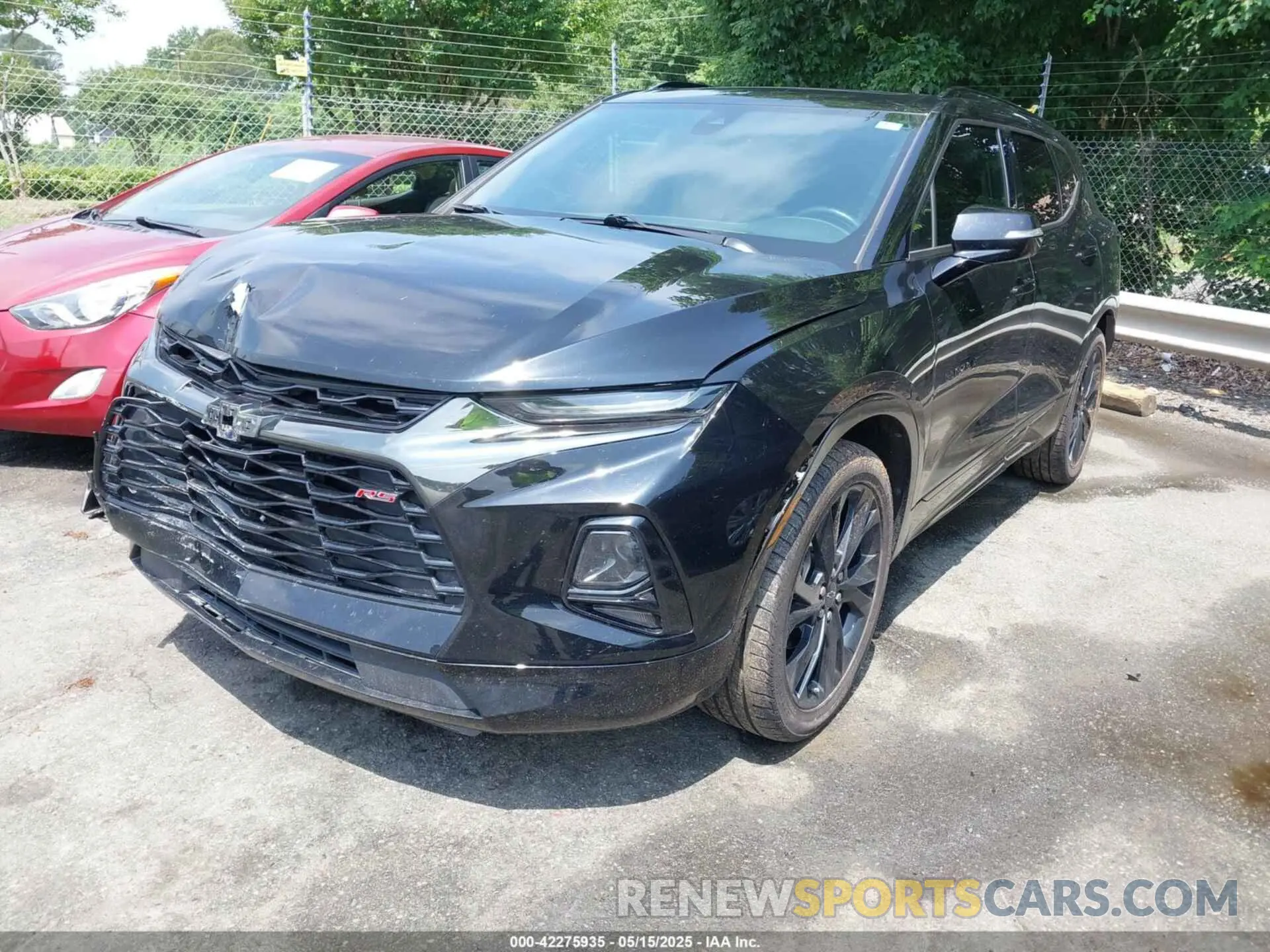 2 Фотография поврежденного автомобиля 3GNKBERSXMS552535 CHEVROLET BLAZER 2021
