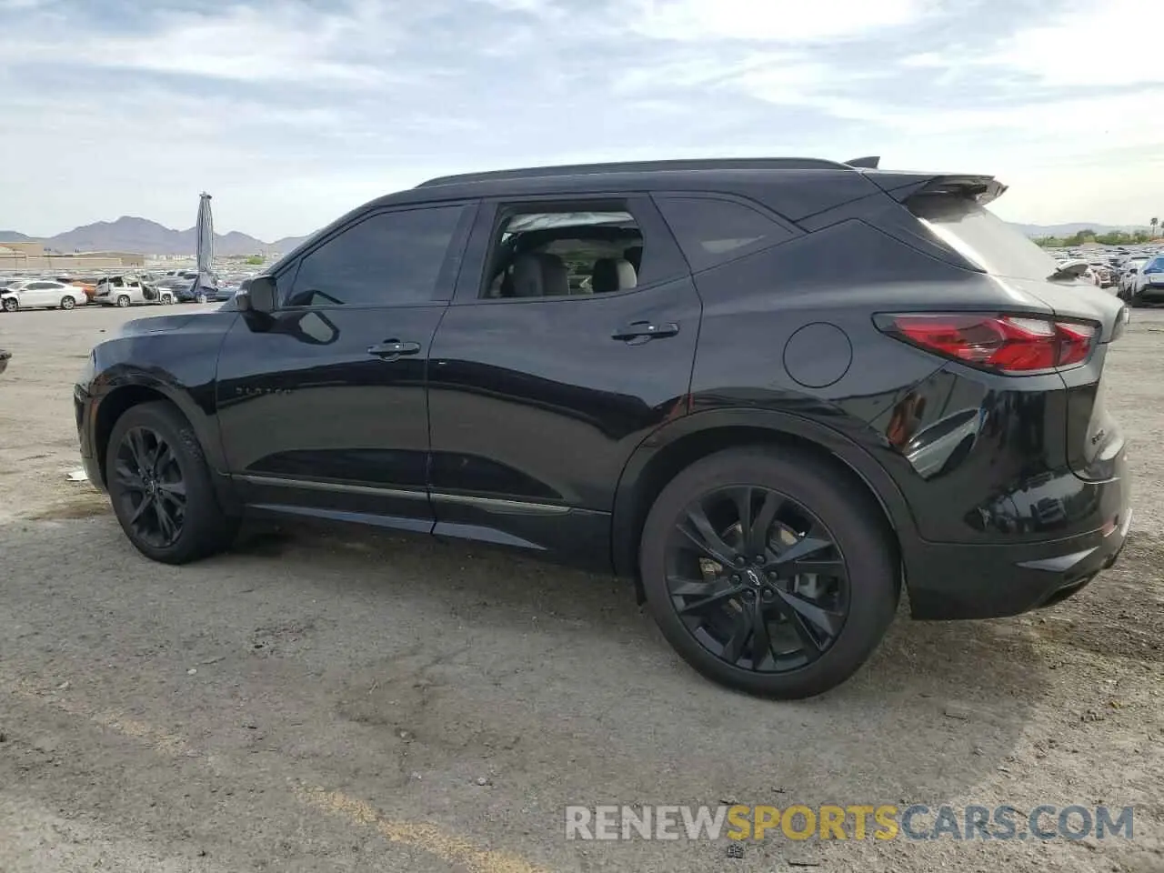 2 Photograph of a damaged car 3GNKBERSXMS581453 CHEVROLET BLAZER 2021
