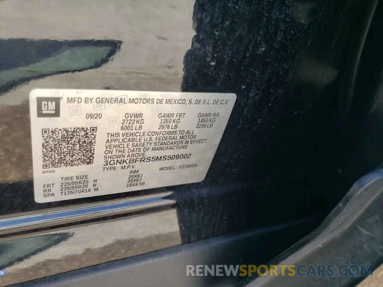 14 Photograph of a damaged car 3GNKBFRS5MS509002 CHEVROLET BLAZER 2021