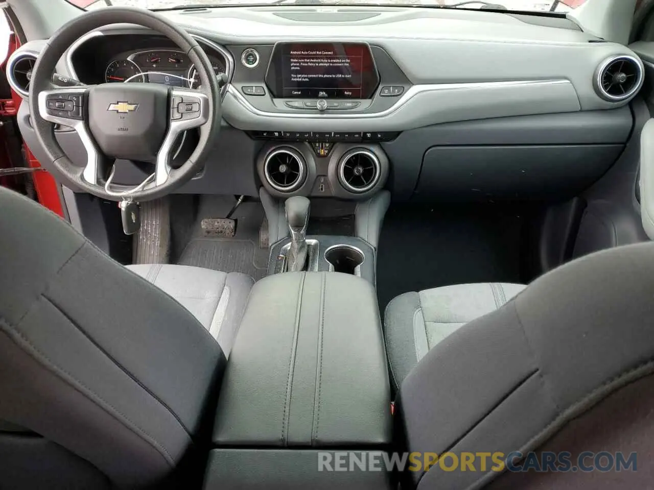 8 Фотография поврежденного автомобиля 3GNKBHR41MS555214 CHEVROLET BLAZER 2021