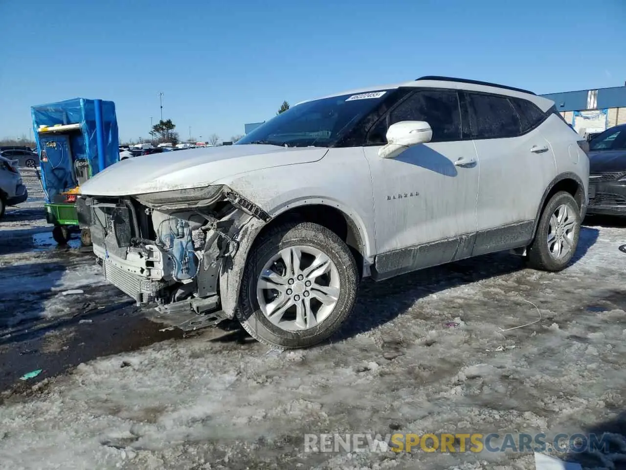 1 Photograph of a damaged car 3GNKBHR49MS541772 CHEVROLET BLAZER 2021