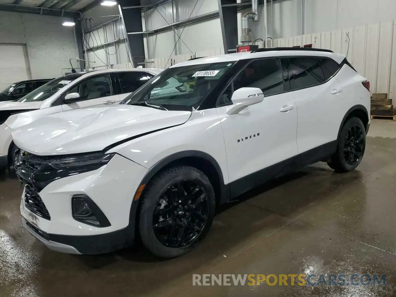 1 Photograph of a damaged car 3GNKBHRS1MS572335 CHEVROLET BLAZER 2021