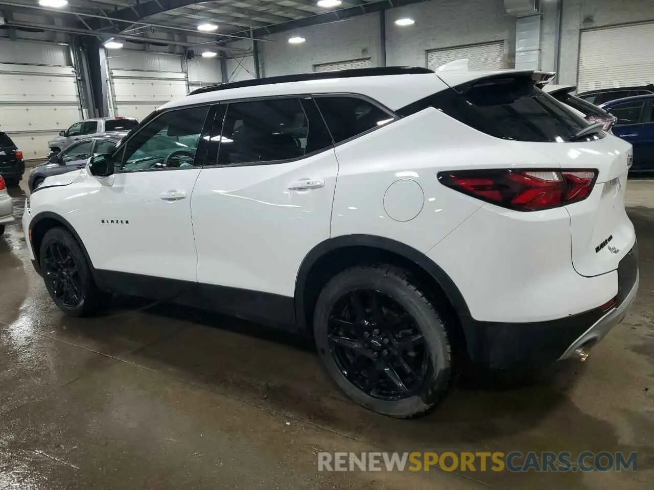 2 Photograph of a damaged car 3GNKBHRS1MS572335 CHEVROLET BLAZER 2021