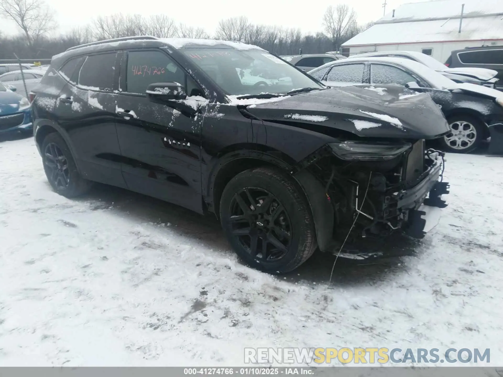 1 Photograph of a damaged car 3GNKBHRS6MS540867 CHEVROLET BLAZER 2021
