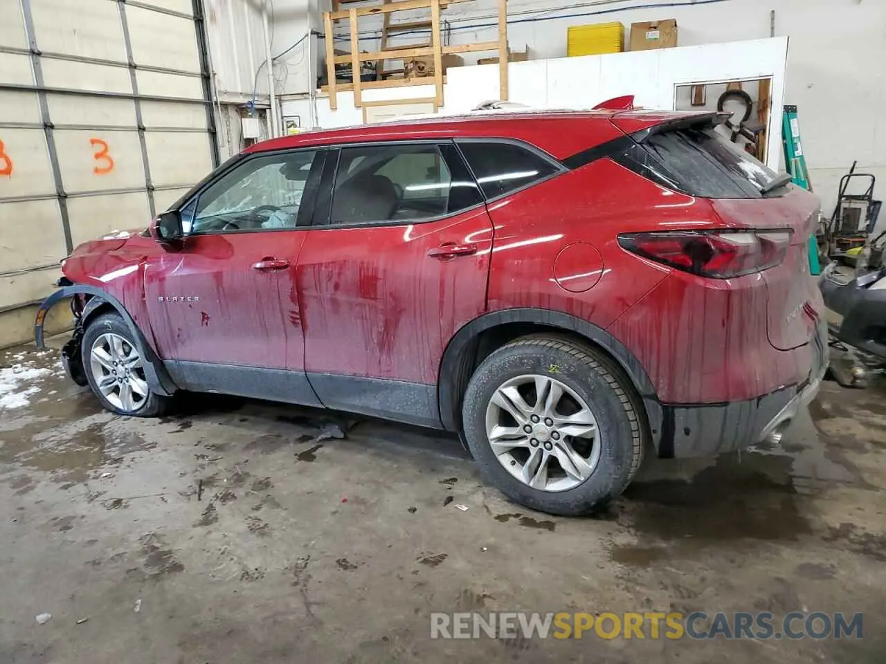 2 Photograph of a damaged car 3GNKBHRS9MS587374 CHEVROLET BLAZER 2021