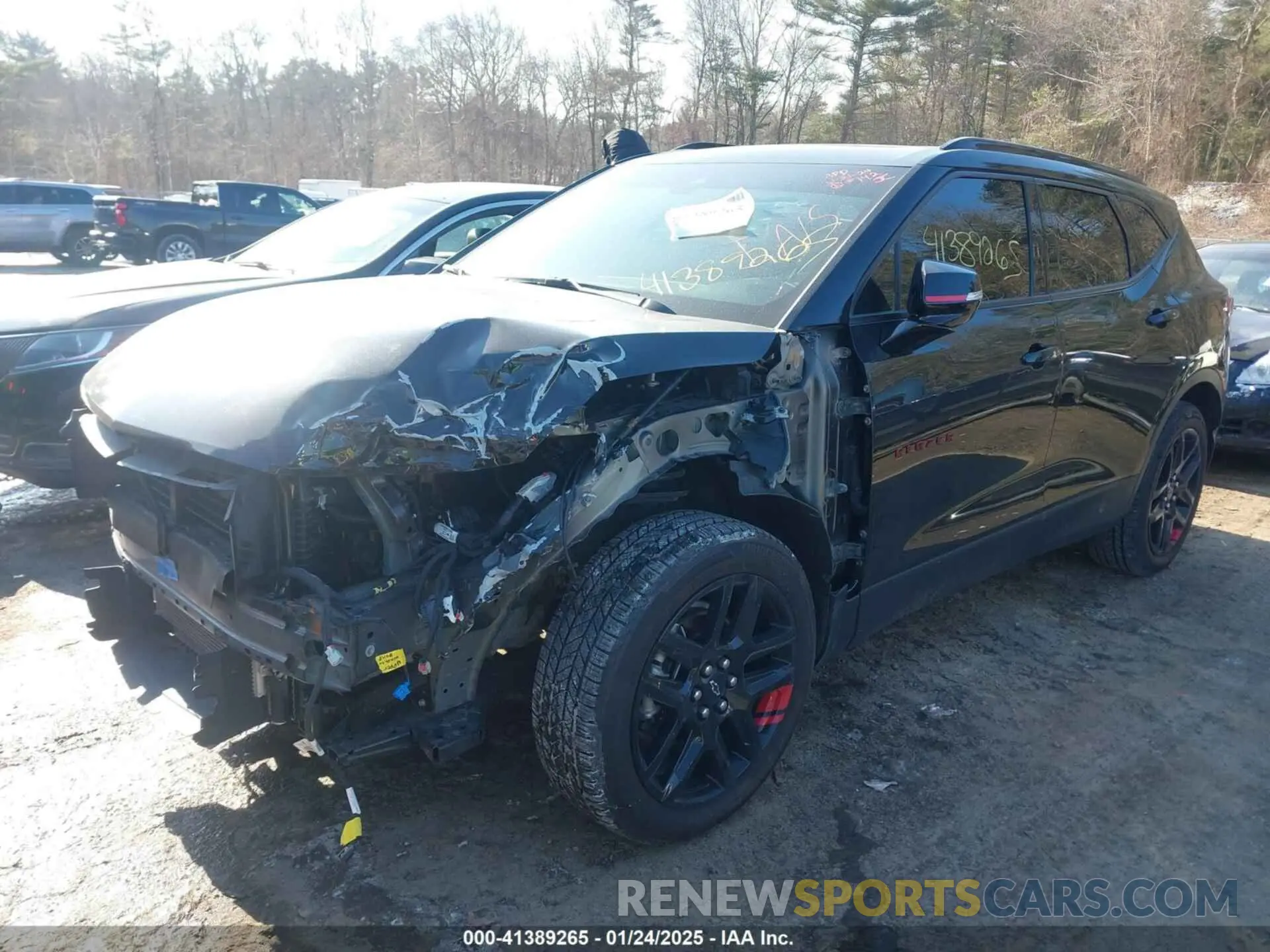 2 Photograph of a damaged car 3GNKBJRS3MS517151 CHEVROLET BLAZER 2021