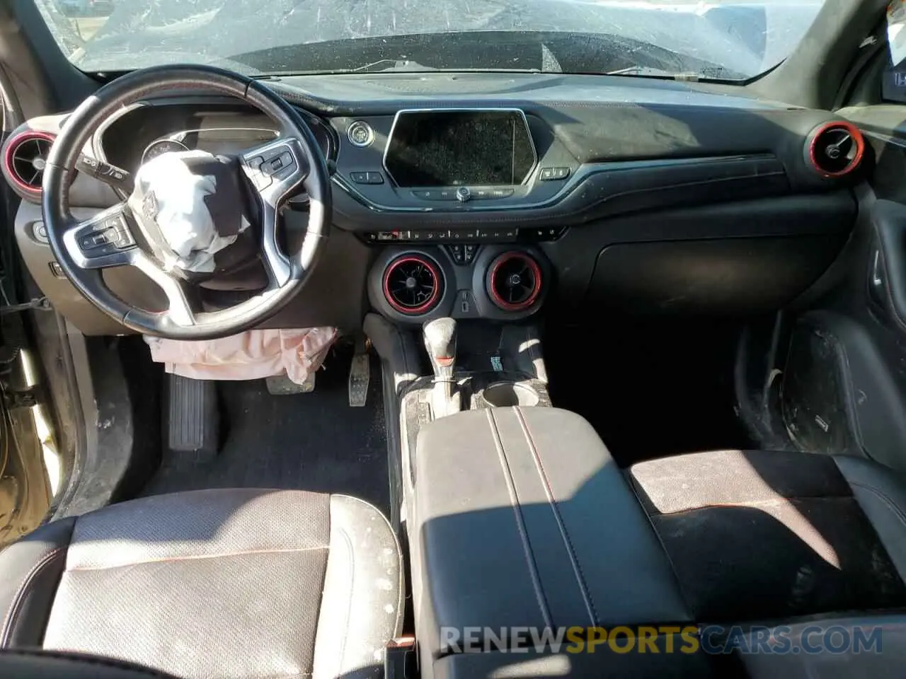 8 Фотография поврежденного автомобиля 3GNKBKRS8MS527213 CHEVROLET BLAZER 2021
