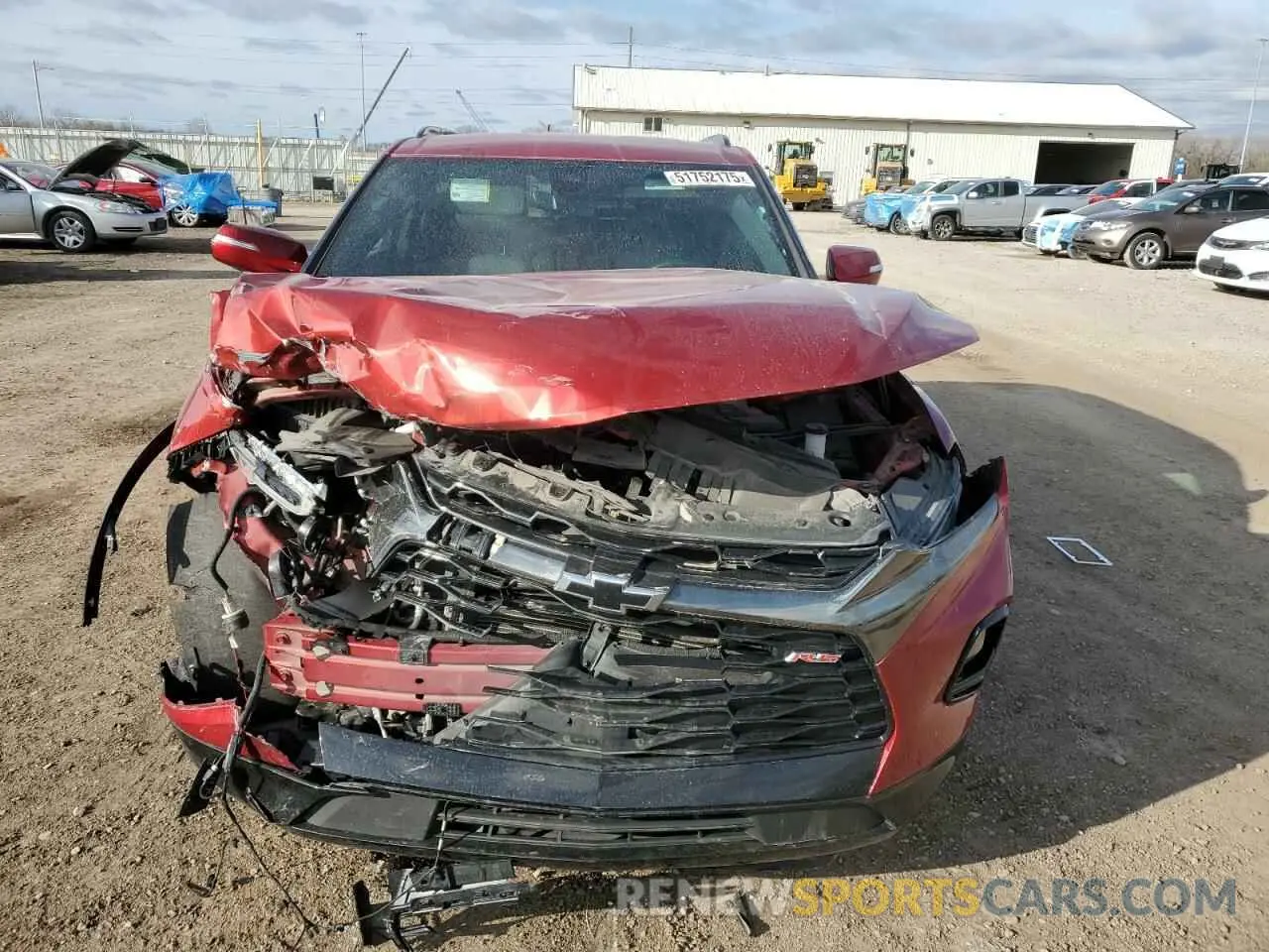 5 Photograph of a damaged car 3GNKBKRS8MS554301 CHEVROLET BLAZER 2021