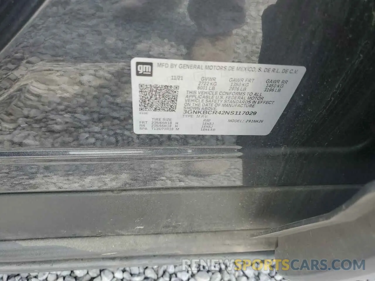 13 Photograph of a damaged car 3GNKBCR42NS117029 CHEVROLET BLAZER 2022