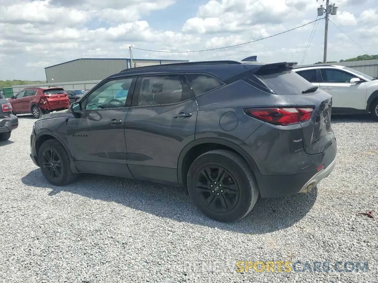 2 Photograph of a damaged car 3GNKBCR42NS117029 CHEVROLET BLAZER 2022