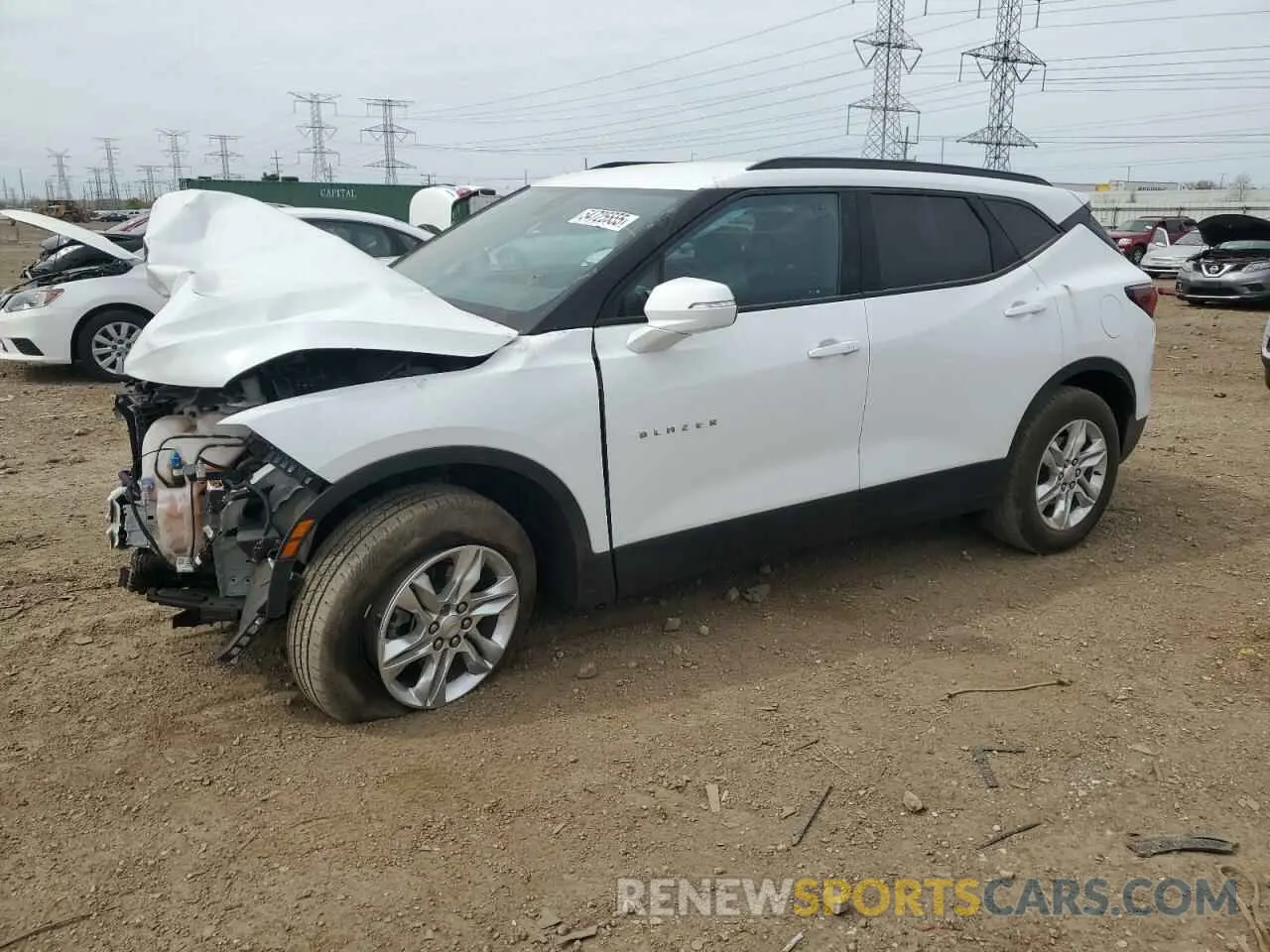 1 Photograph of a damaged car 3GNKBCR42NS232424 CHEVROLET BLAZER 2022